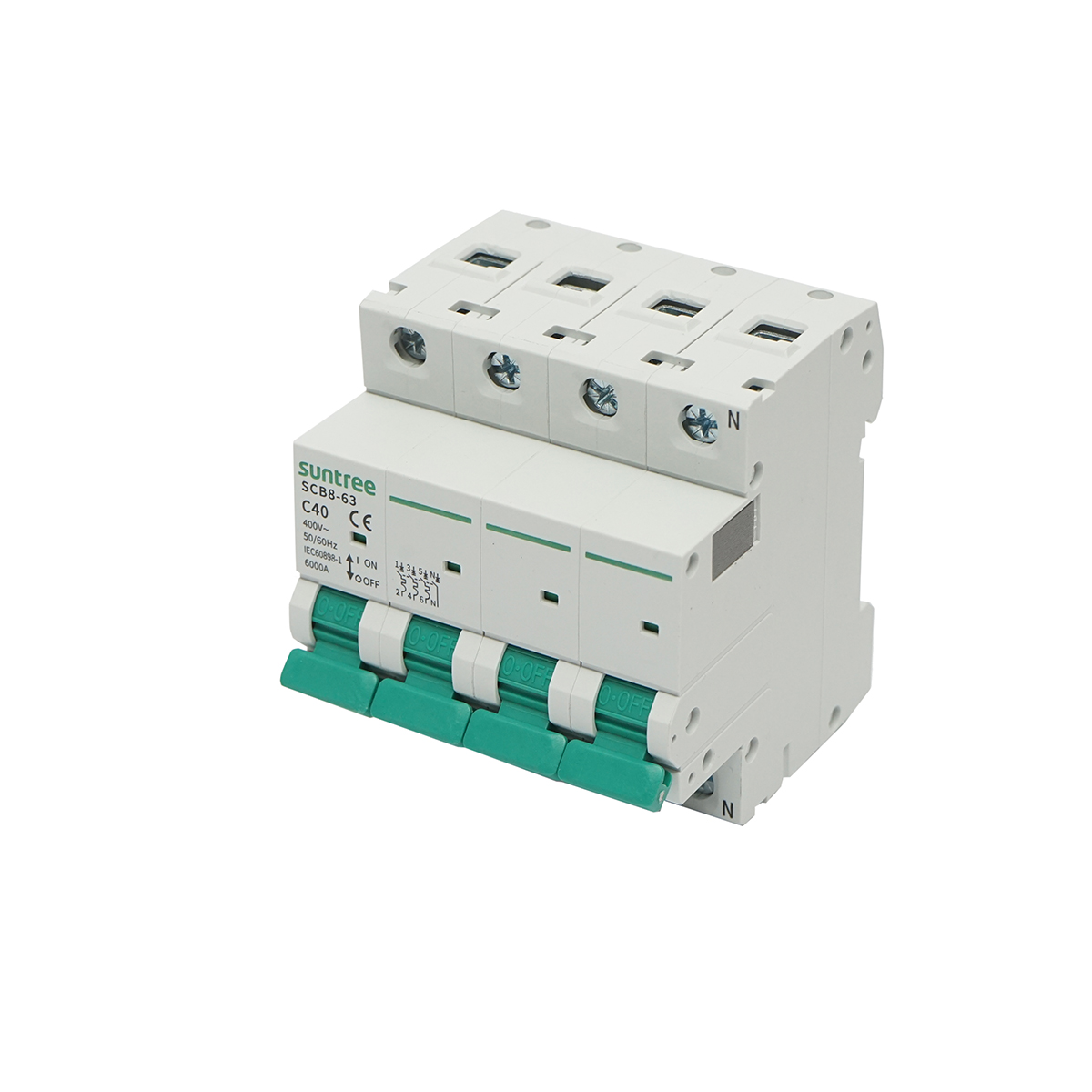 Siguranta automata tip intrerupator 3P+N, 40A 400VAC Suntree – imagine 2