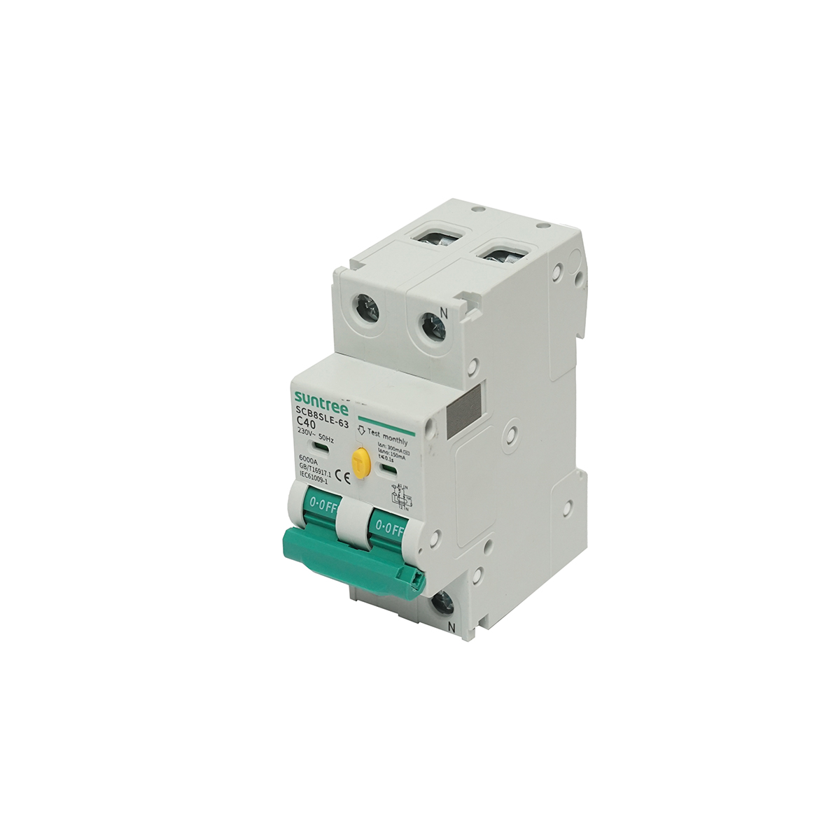 Siguranta automata tip intrerupator 1+N, 40A 400VAC Suntree – imagine 2