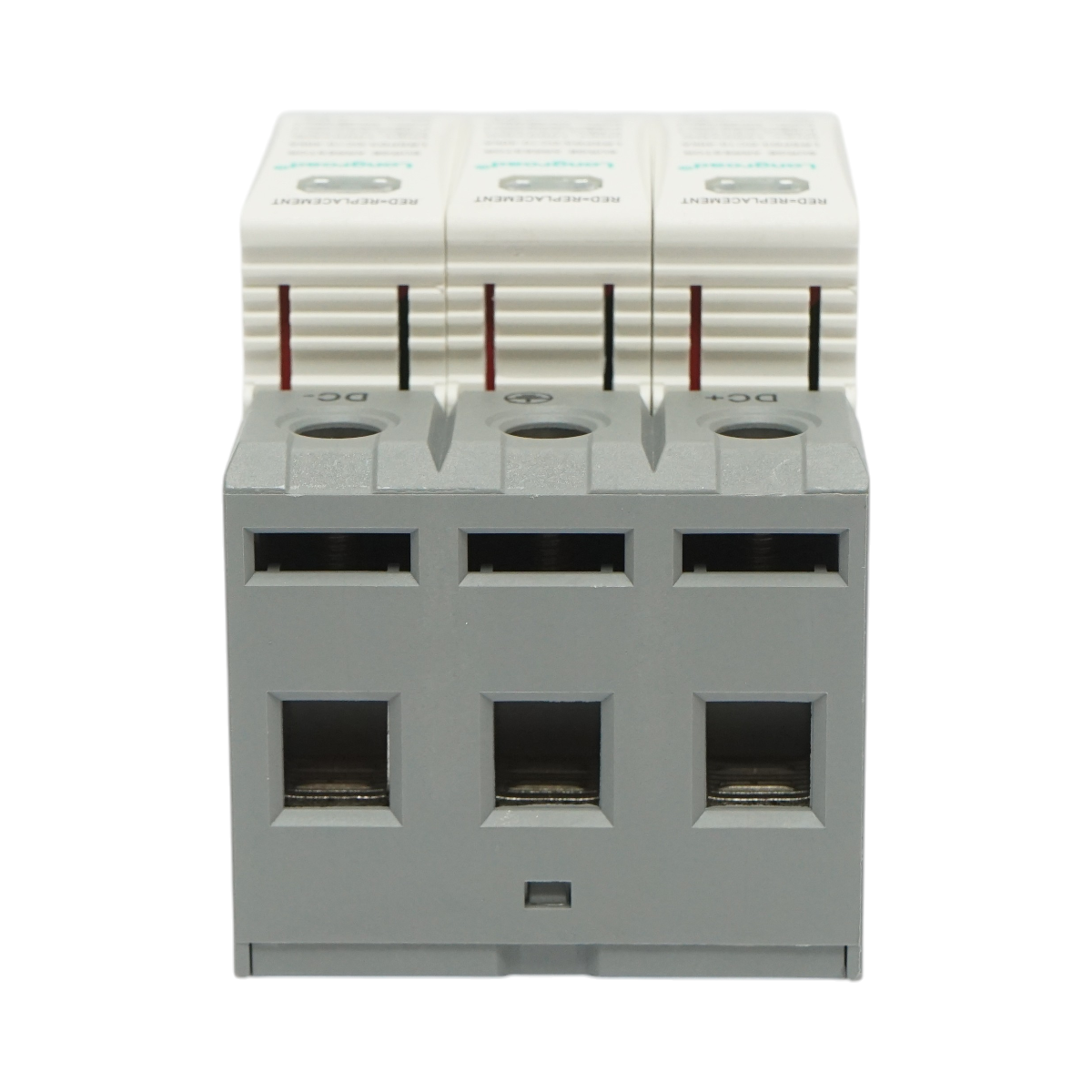 Descarcator la supratensiune cu semnalizare pentru sisteme fotovoltaice DC 3P, 1000VDC Longroad – imagine 3