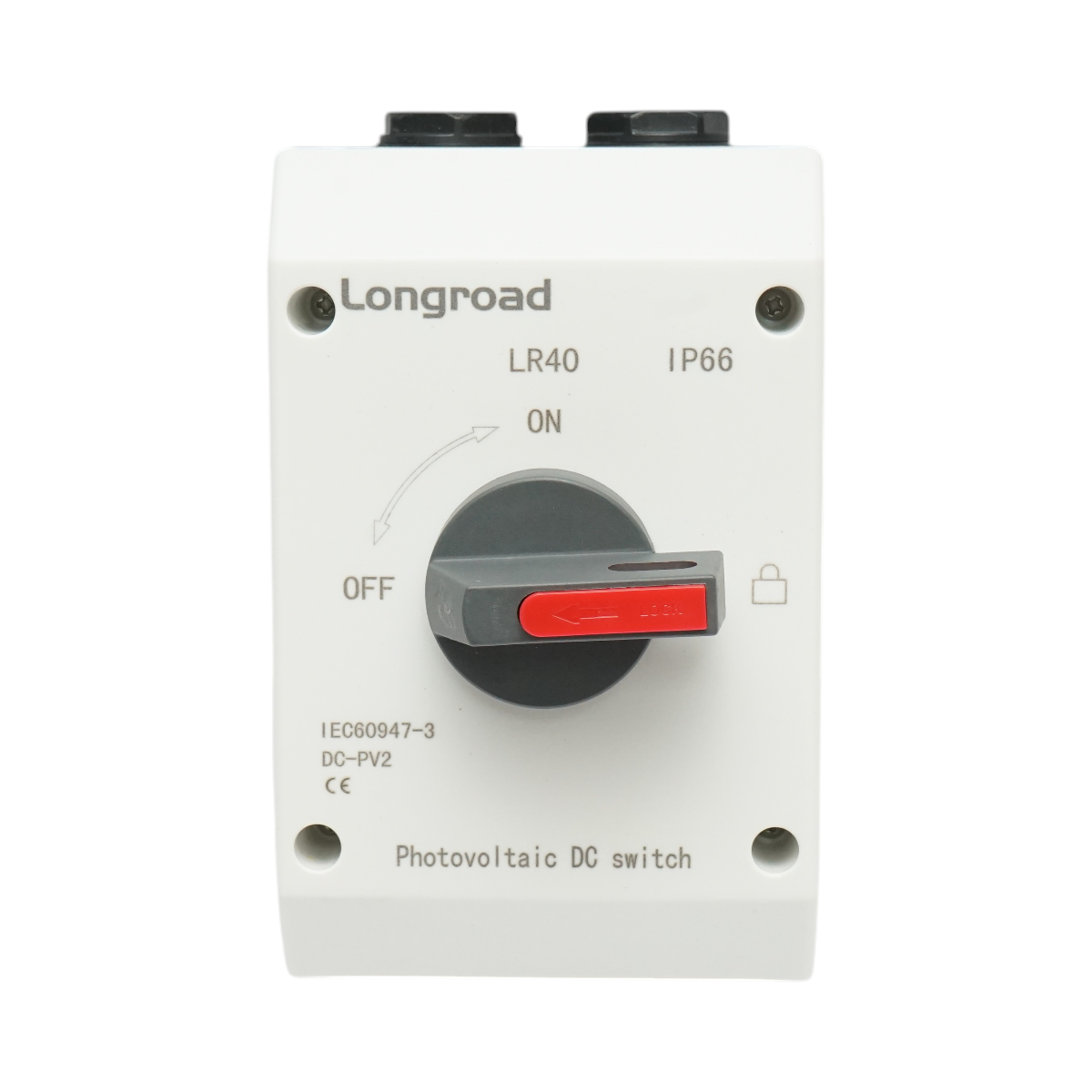 Separator, intrerupator LR40, 4P, 32A, 1000V pentru sisteme fotovoltaice Longroad