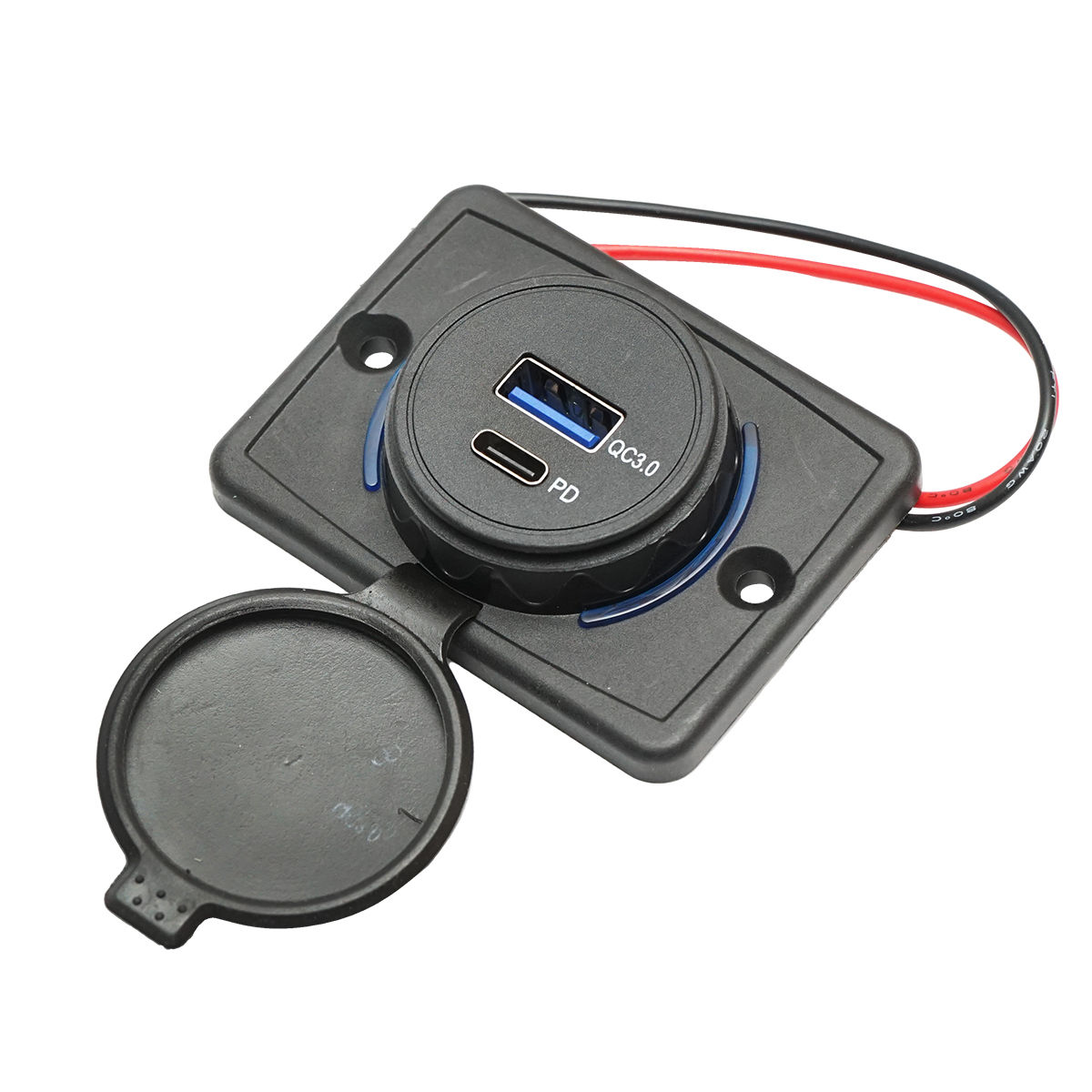 Incarcator auto universal dublu 12-24V, Tip C, USB Breckner Germany