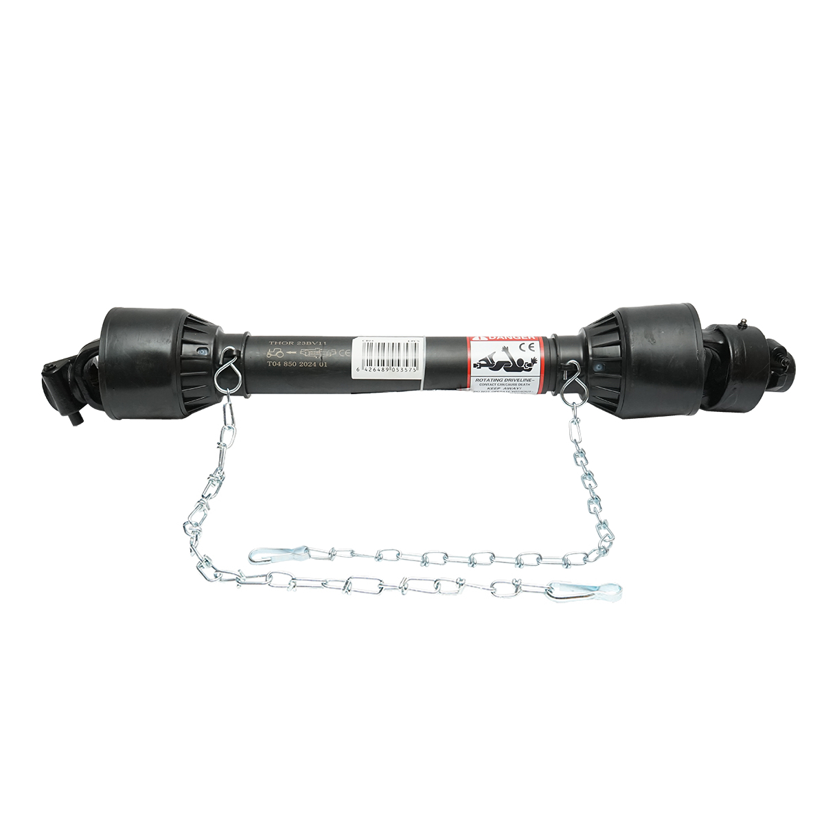 Cardan 850 mm T4 cu clichet universal cruce 27x74,6 (teava triunghiulara) 1 3/8 Z=6