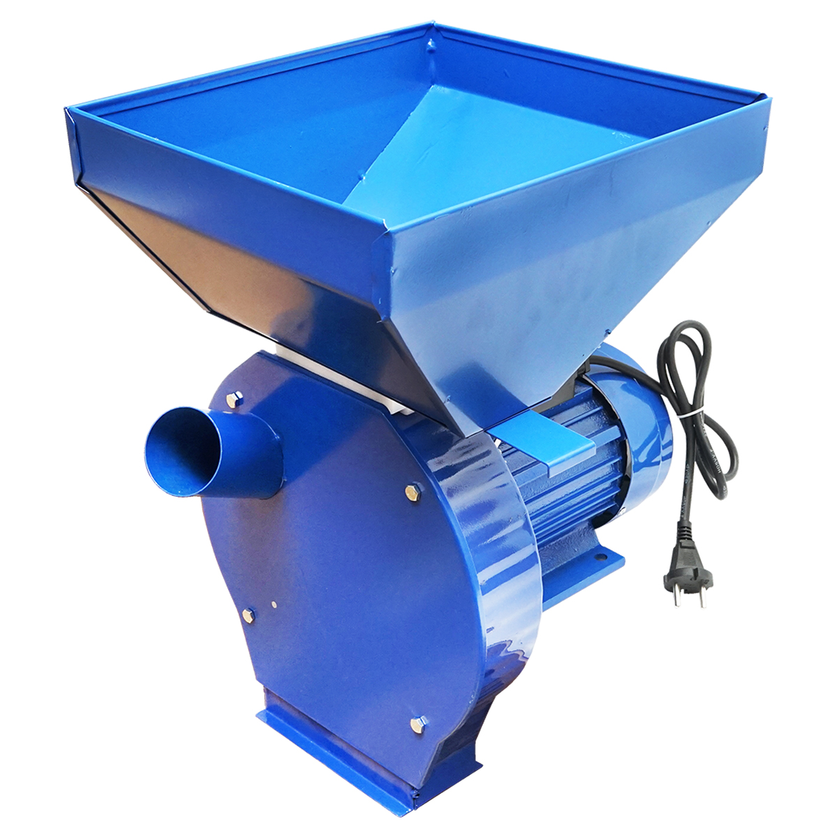 Moara cereale electrica 1.1 kW, 220V, viteza 3000 r/min, capacitate 240 Kg/h, 4 site incluse