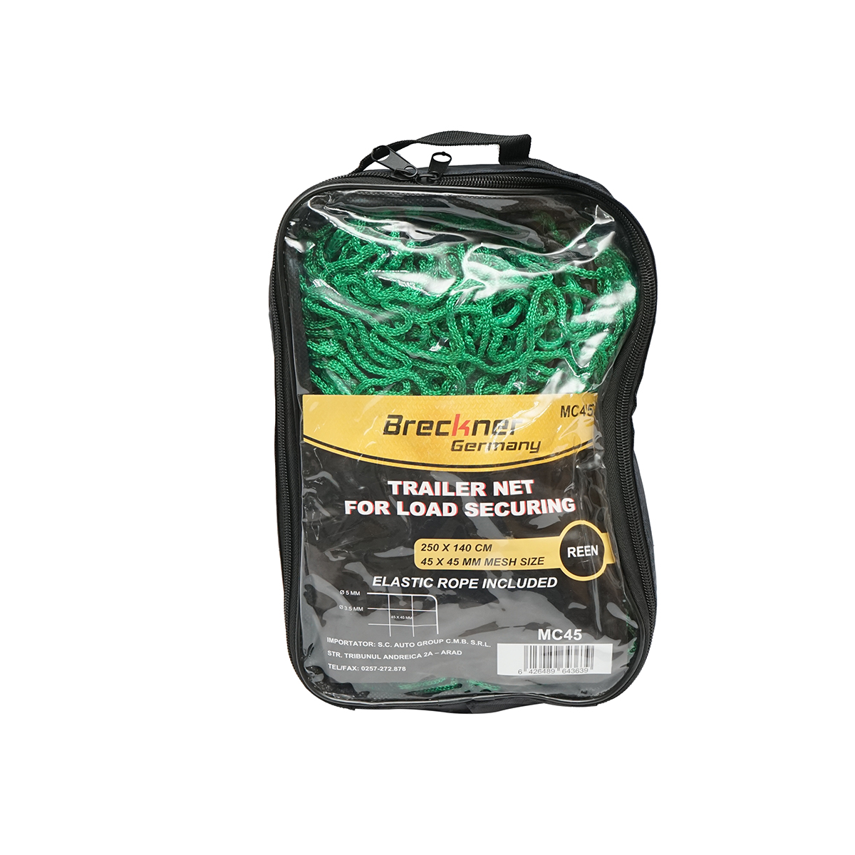 Plasa elastica remorca auto pentru ancorare marfa de 2.5mx1.4m Breckner Germany – imagine 3