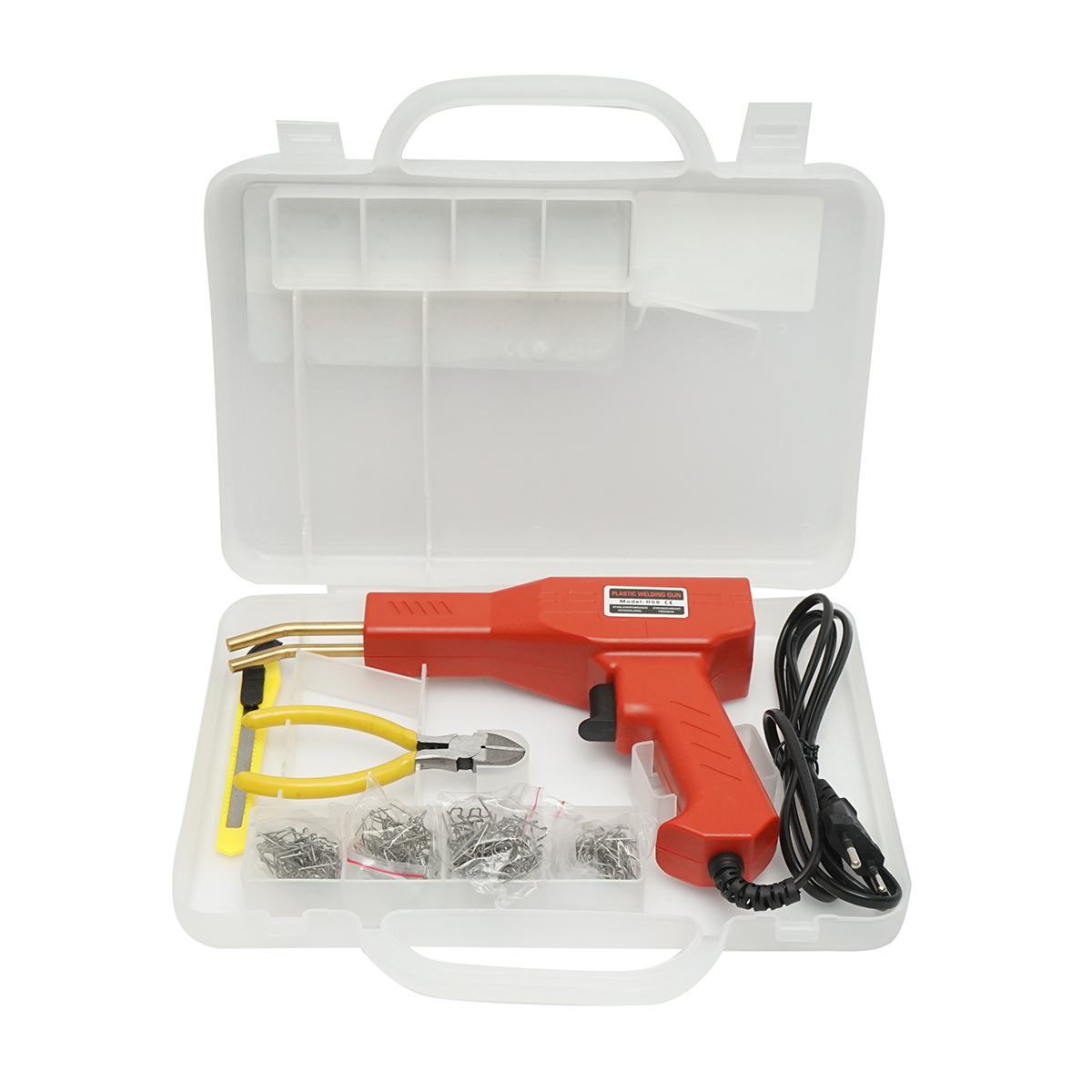 Trusa pistol, aparat profesional pentru sudat/lipit plastic, 50W