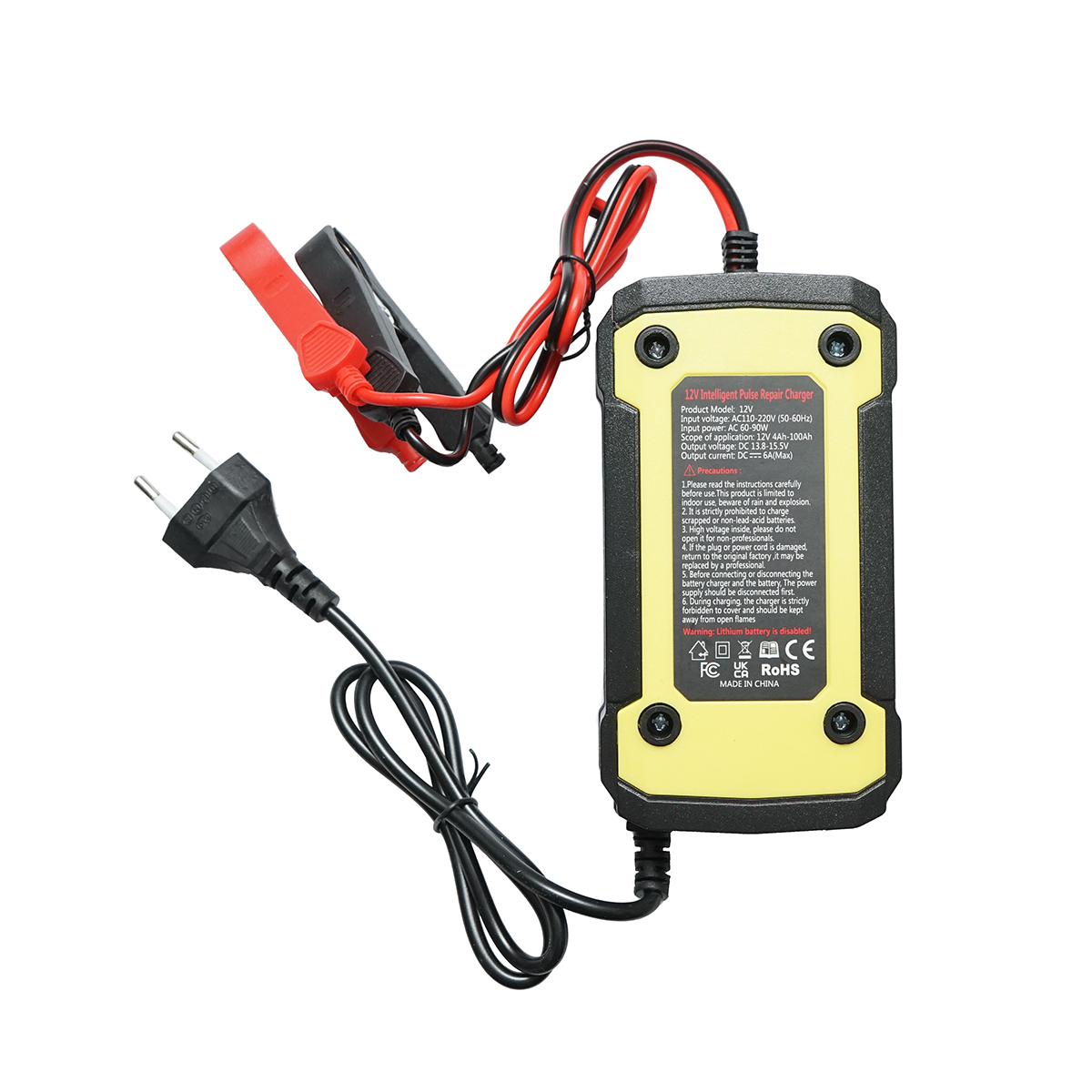 Redresor incarcator digital baterie 12V/6A cu functie de reparare 4-100Ah – imagine 3