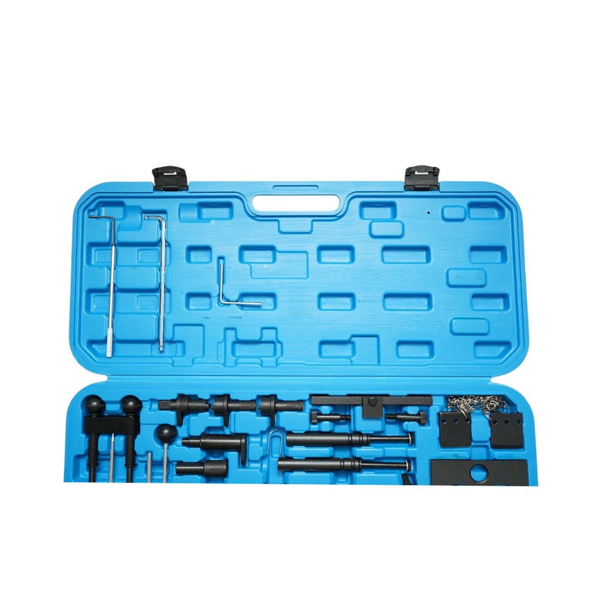 Trusa blocare cale si fixare distributie VW, Audi, Seat, Skoda pe benzina si diesel 34 piese Breckner Germany – imagine 3