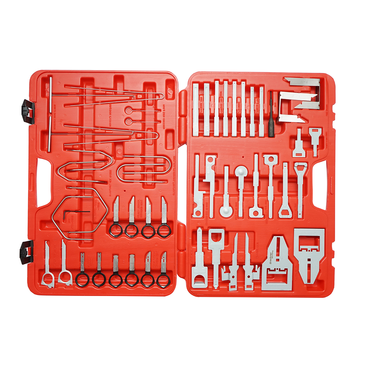 Trusa extractoare pentru demontat aparate radio/navigatie auto 52 piese Breckner Germany – imagine 3