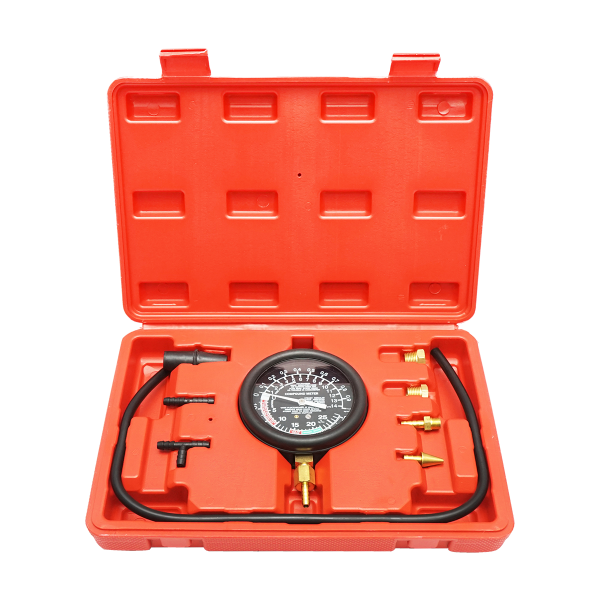 Trusa tester presiune combustibil si vacuum (vid), manometru analog Breckner Germany