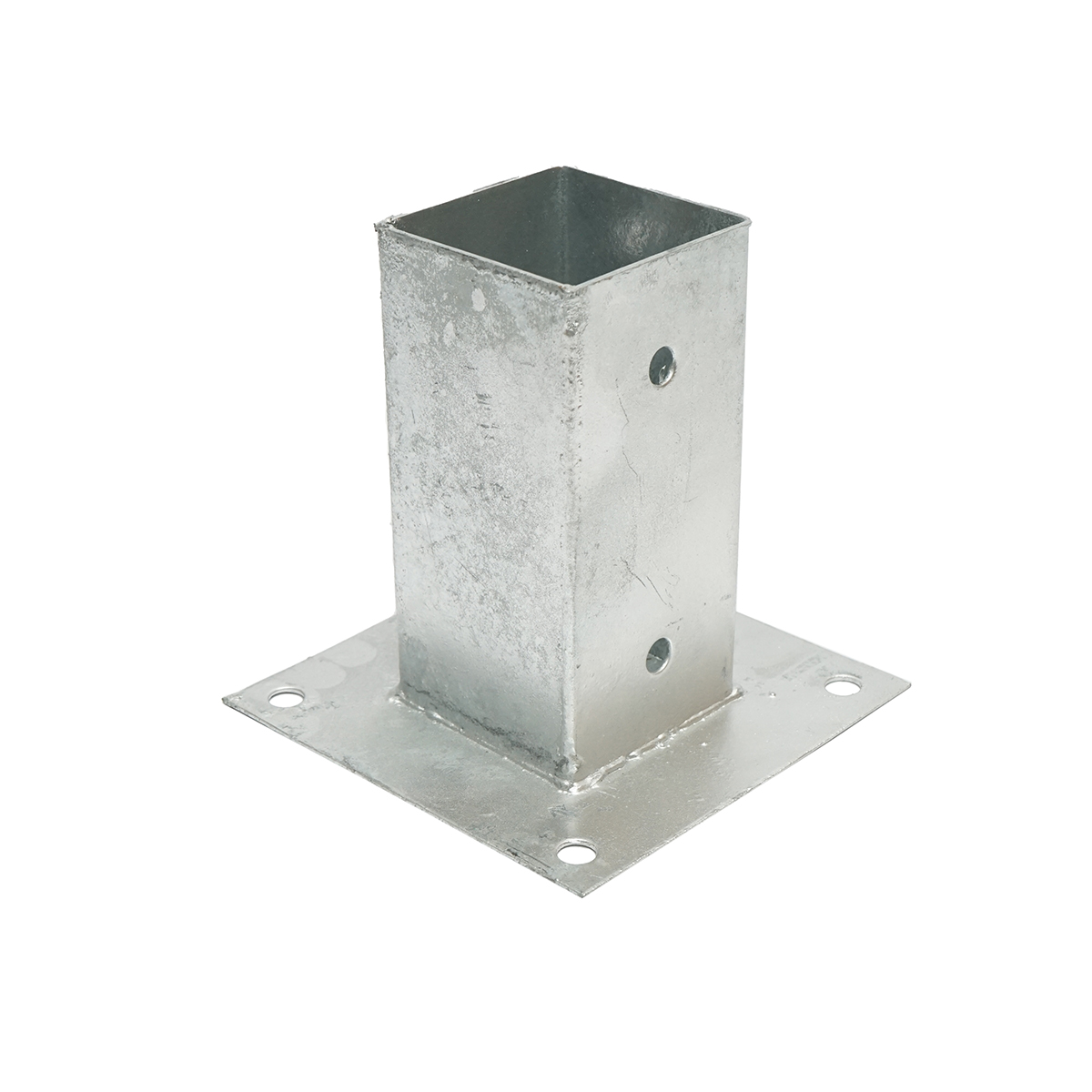 Suport stalp patrat aplicat 71x71x150mm, otel zincat