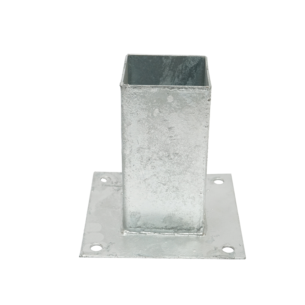 Suport stalp patrat aplicat 71x71x150mm, otel zincat – imagine 2