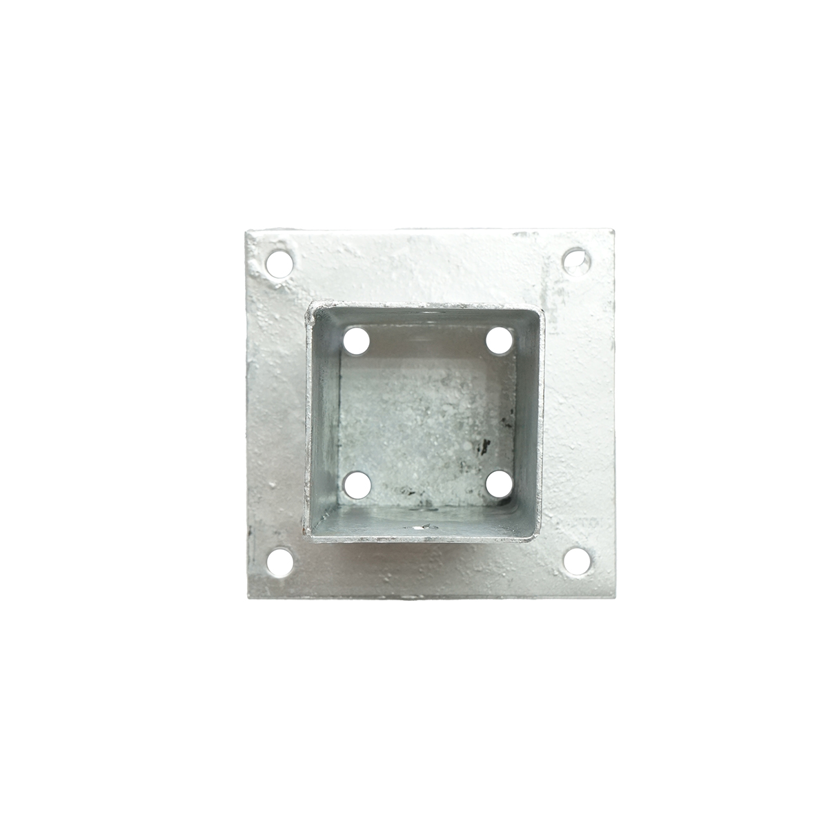 Suport stalp patrat aplicat 71x71x150mm, otel zincat – imagine 3