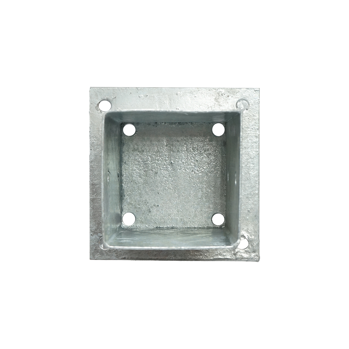 Suport stalp patrat aplicat 91x91x150mm, otel zincat – imagine 3