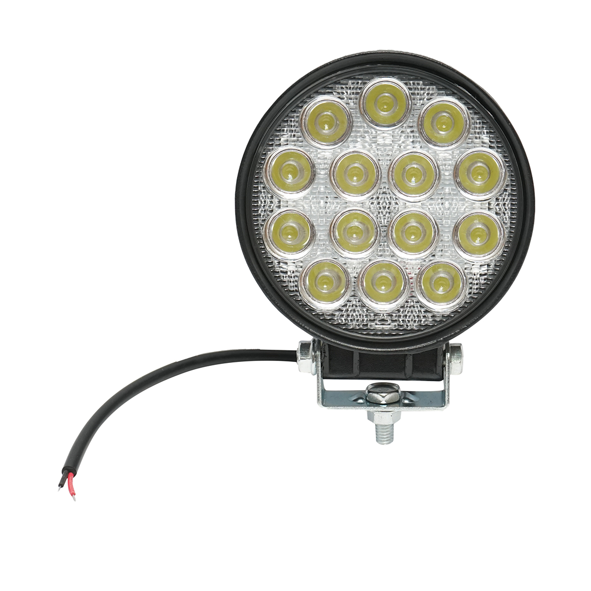 Lampa cu 14 LED-uri 10-30V 42W 6000K unghi radiere 60 de grade tip flood 114x114x61mm IP67