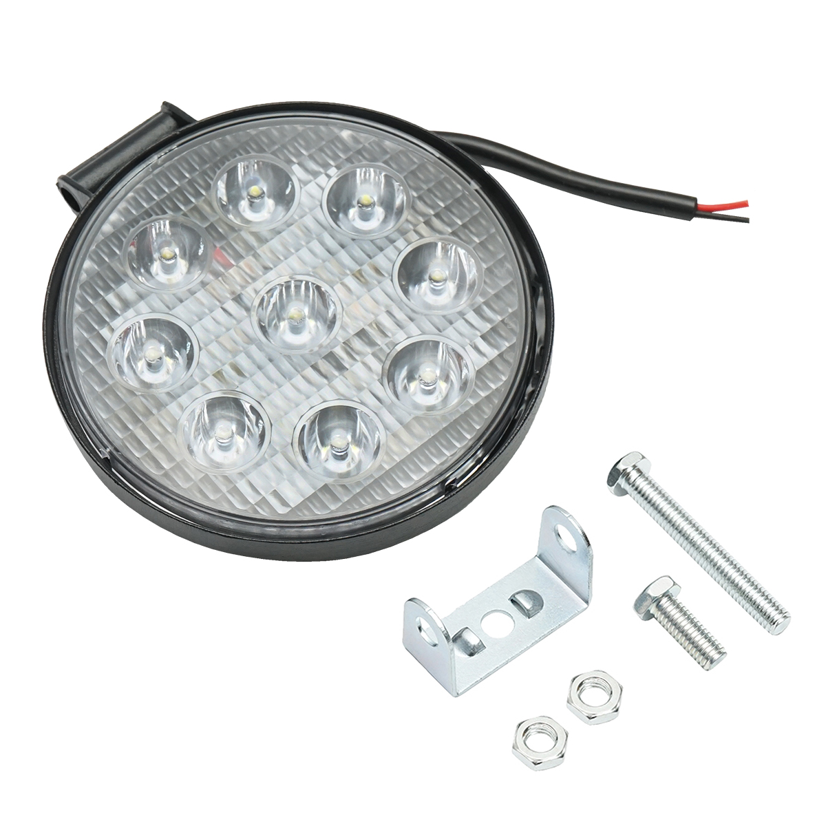 Lampa cu 9 LED-uri 10-60V 27W unghi radiere 60 de grade tip flood 6000K 107x107x51mm IP67 – imagine 3