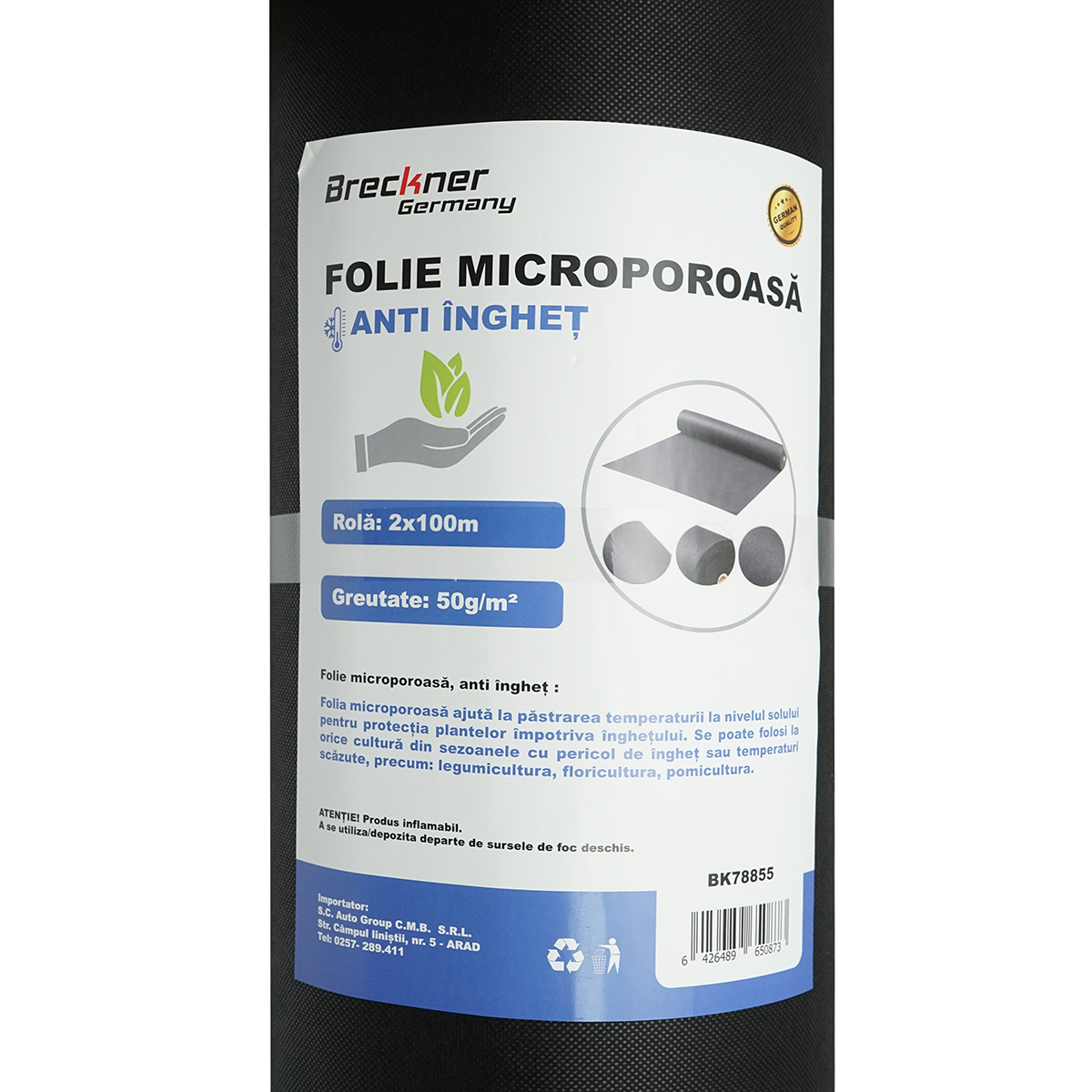 Folie microporoasa anti inghet 50 gr/mp, 2x100m Breckner Germany – imagine 2
