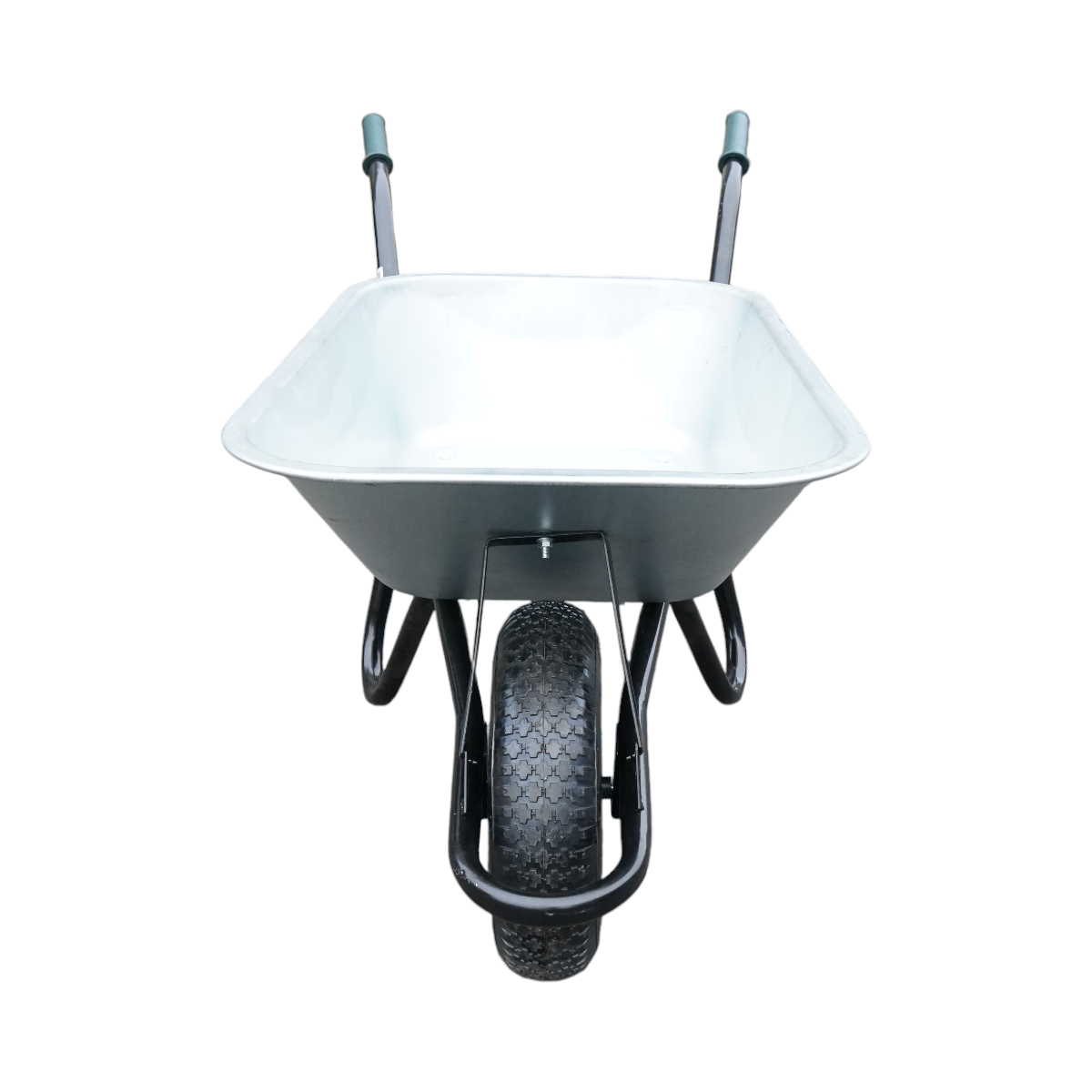 Roaba metalica 100L cu roata pneumatica 400/8 si cuva galvanizata 895x642x298mm Thor – imagine 2