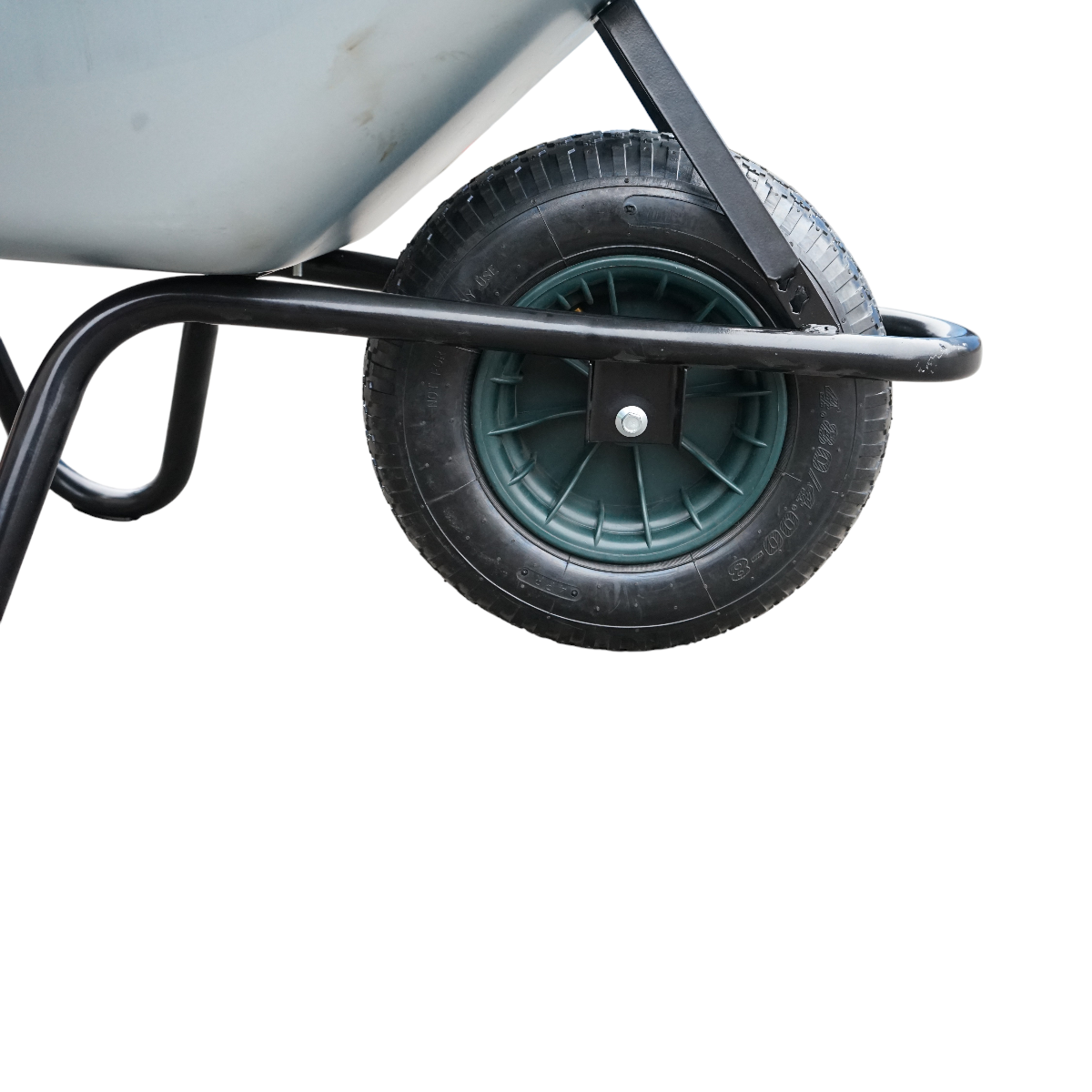 Roaba metalica 100L cu roata pneumatica 400/8 si cuva galvanizata 895x642x298mm Thor – imagine 6
