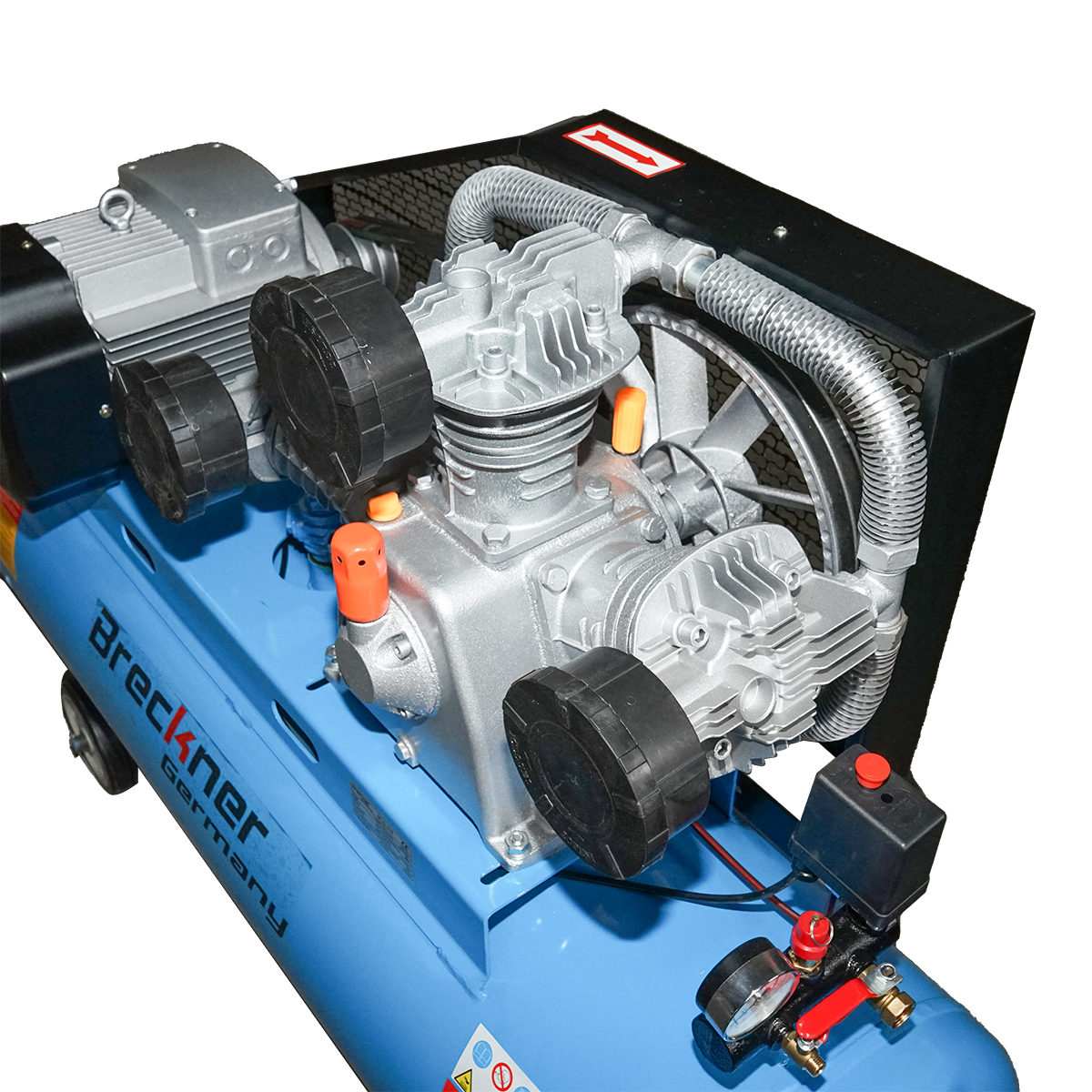 Compresor aer 380V, 180L putere 7.5kW/10CP presiune maxima 8 Bar, debit 900L/min Breckner Germany – imagine 5