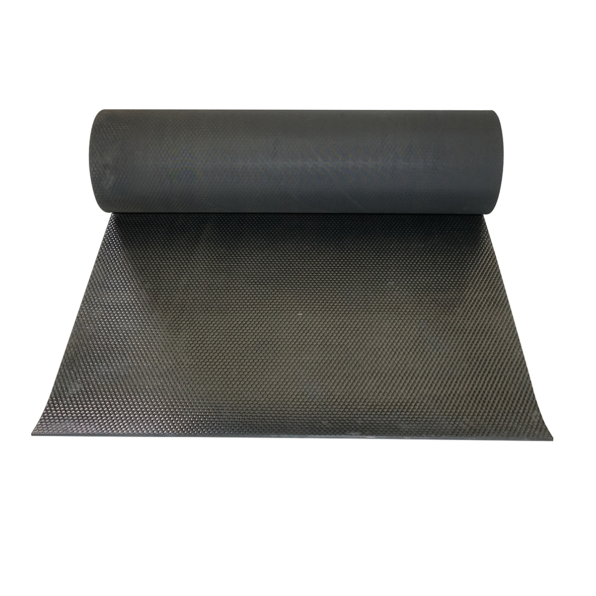 Covor cauciuc SBR+NR 8x1200x10000mm cu insertie textila si cu striatie  G=8mm l=1,2m L=10m