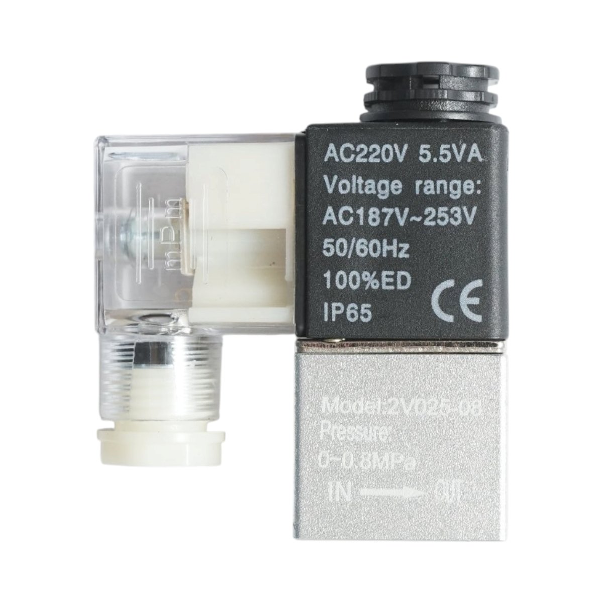 Electrovalva pneumatica 1 circuit 1/4 inch, AC 220V IP65 – imagine 2