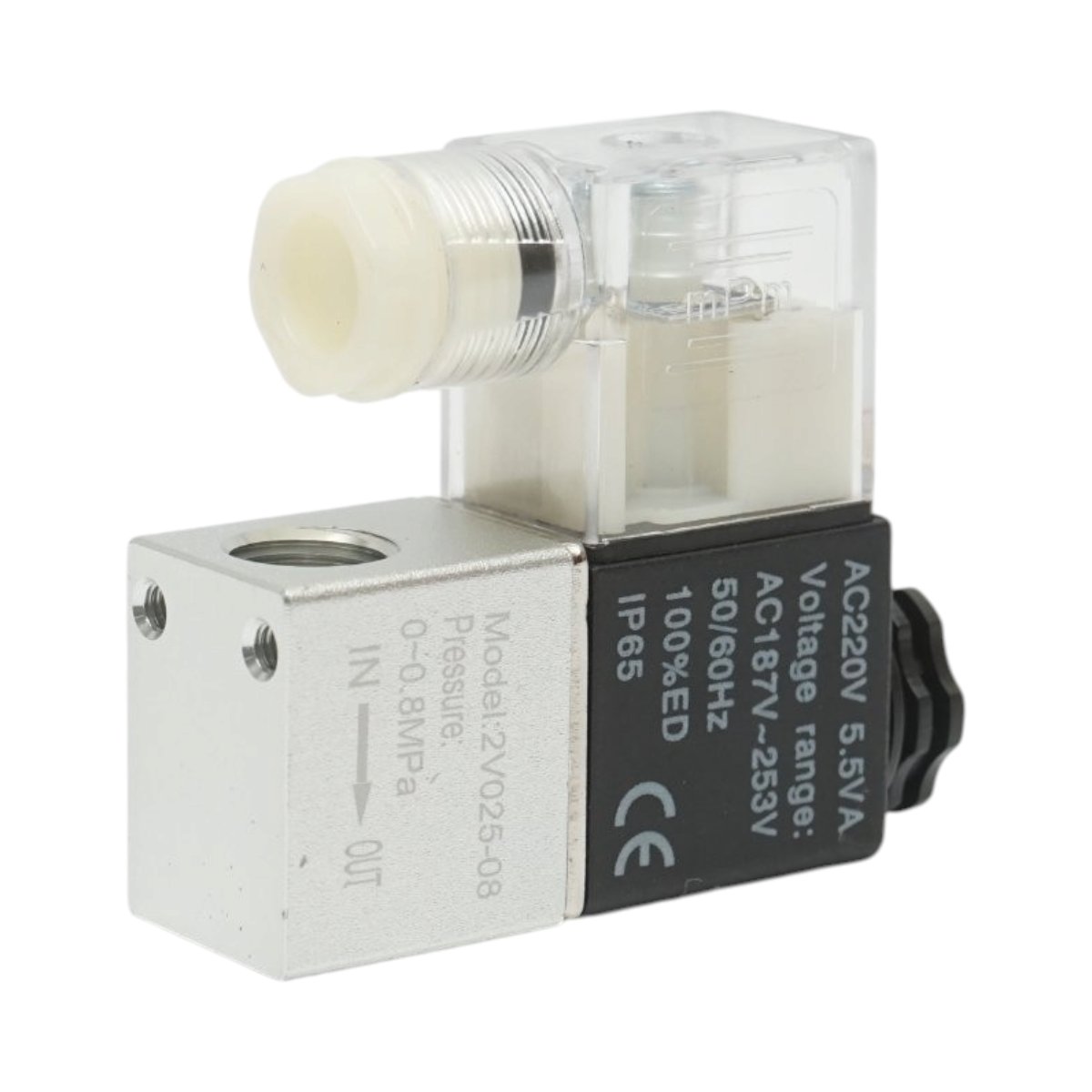 Electrovalva pneumatica 1 circuit 1/4 inch, AC 220V IP65 – imagine 3