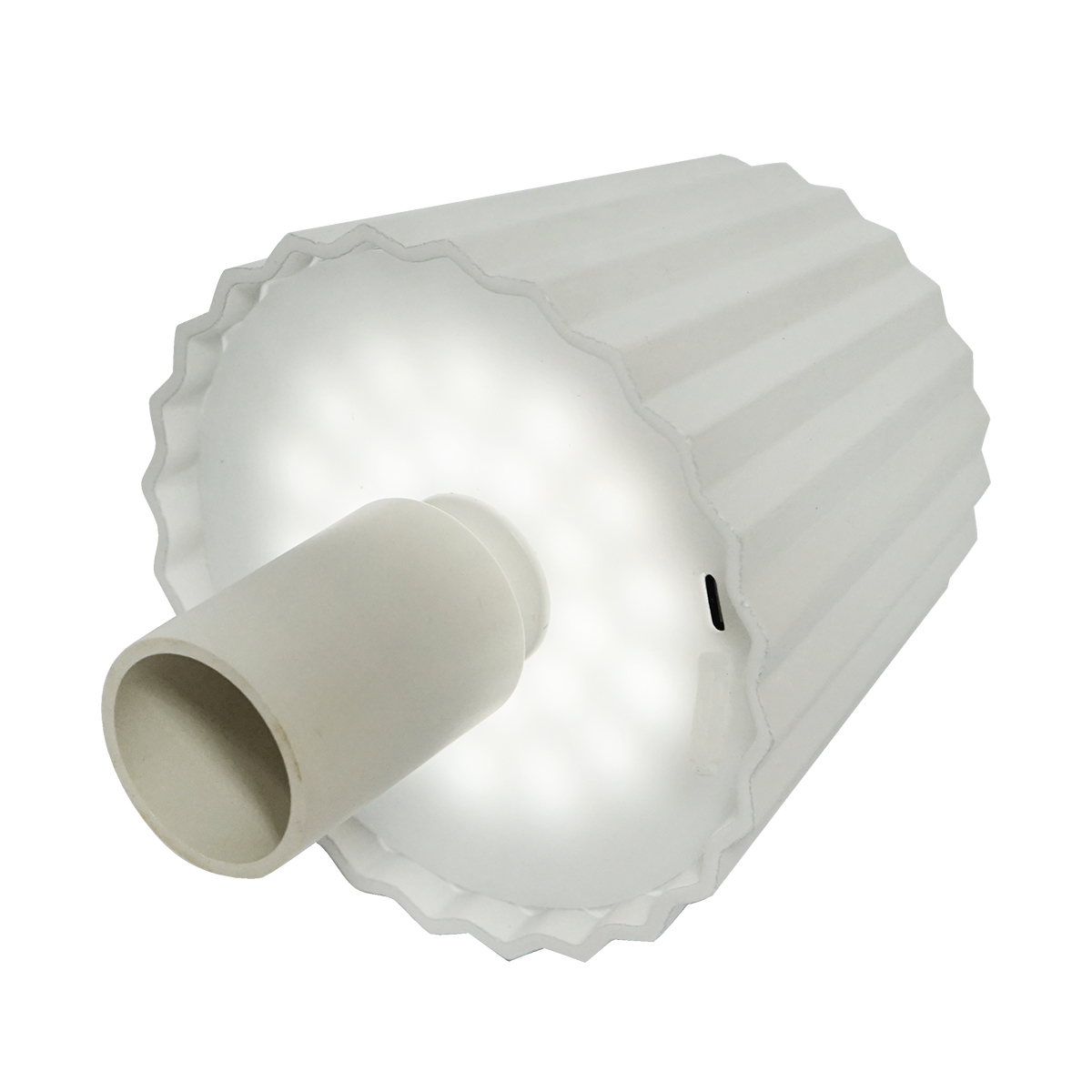 Lampa de masa LED 3W alba, baterie 3.7V/1800mAh, reincarcabila USB 5V/1A Breckner Germany – imagine 3