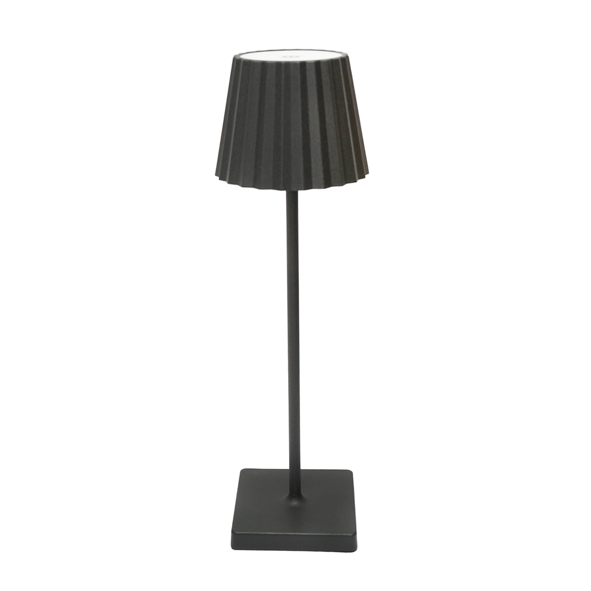 Lampa de masa LED 3W neagra, baterie 3.7V/1800mAh, reincarcabila USB 5V/1A Breckner Germany