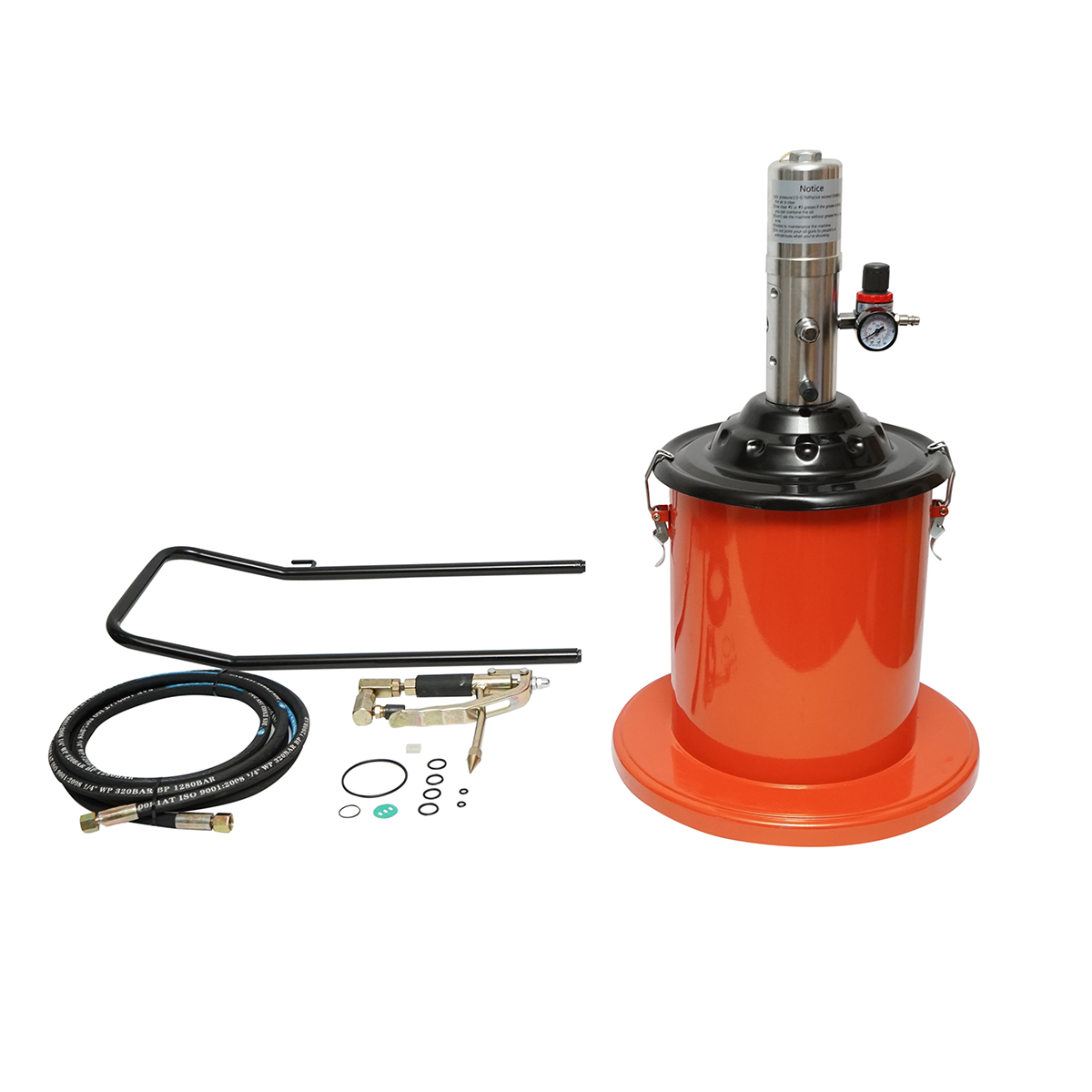 Pompa pentru gresat pneumatic 15L Breckner Germany – imagine 3