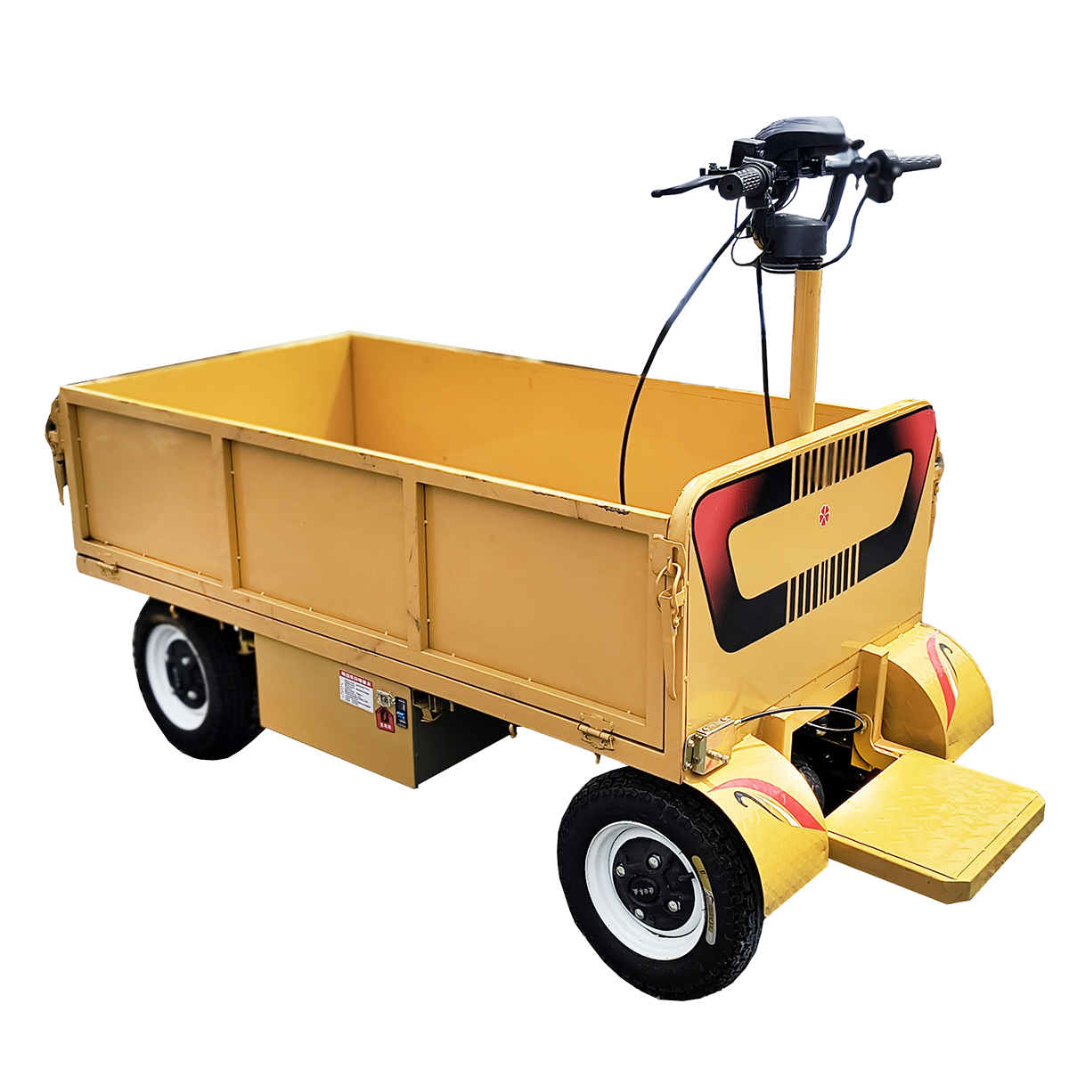 Carucior platforma electrica transport marfa cu obloane 800W, 48V, 1.5x0.8m sarcina maxima 800Kg THOR