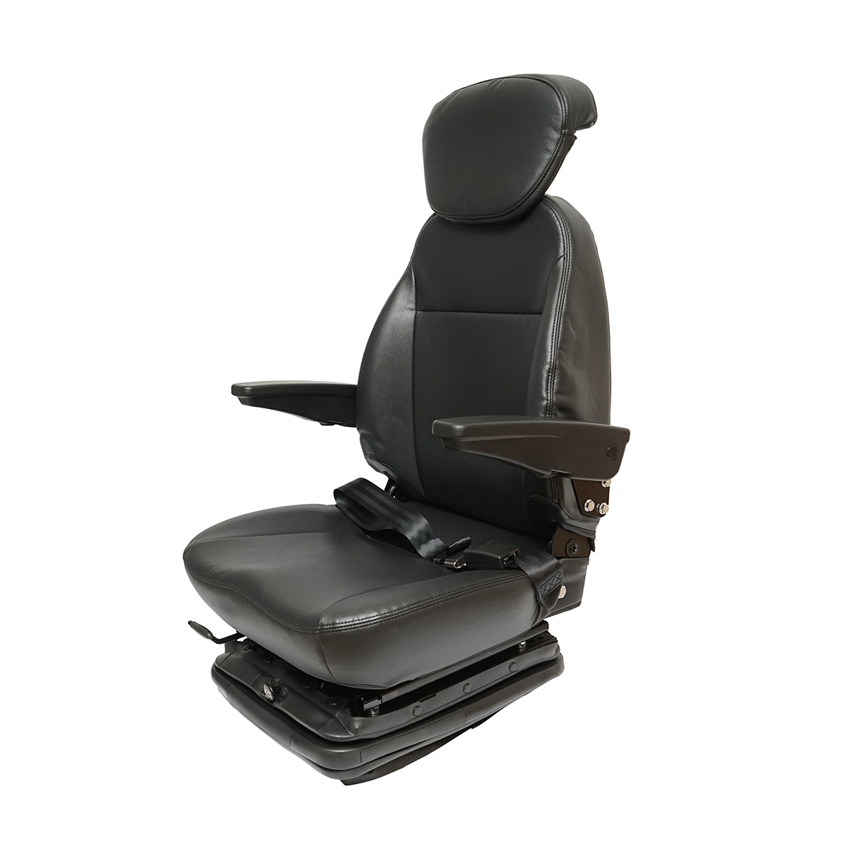 Scaun universal reglabil pentru tractor cu centura de siguranta, cotiere si suspensie 800x610mm – imagine 2