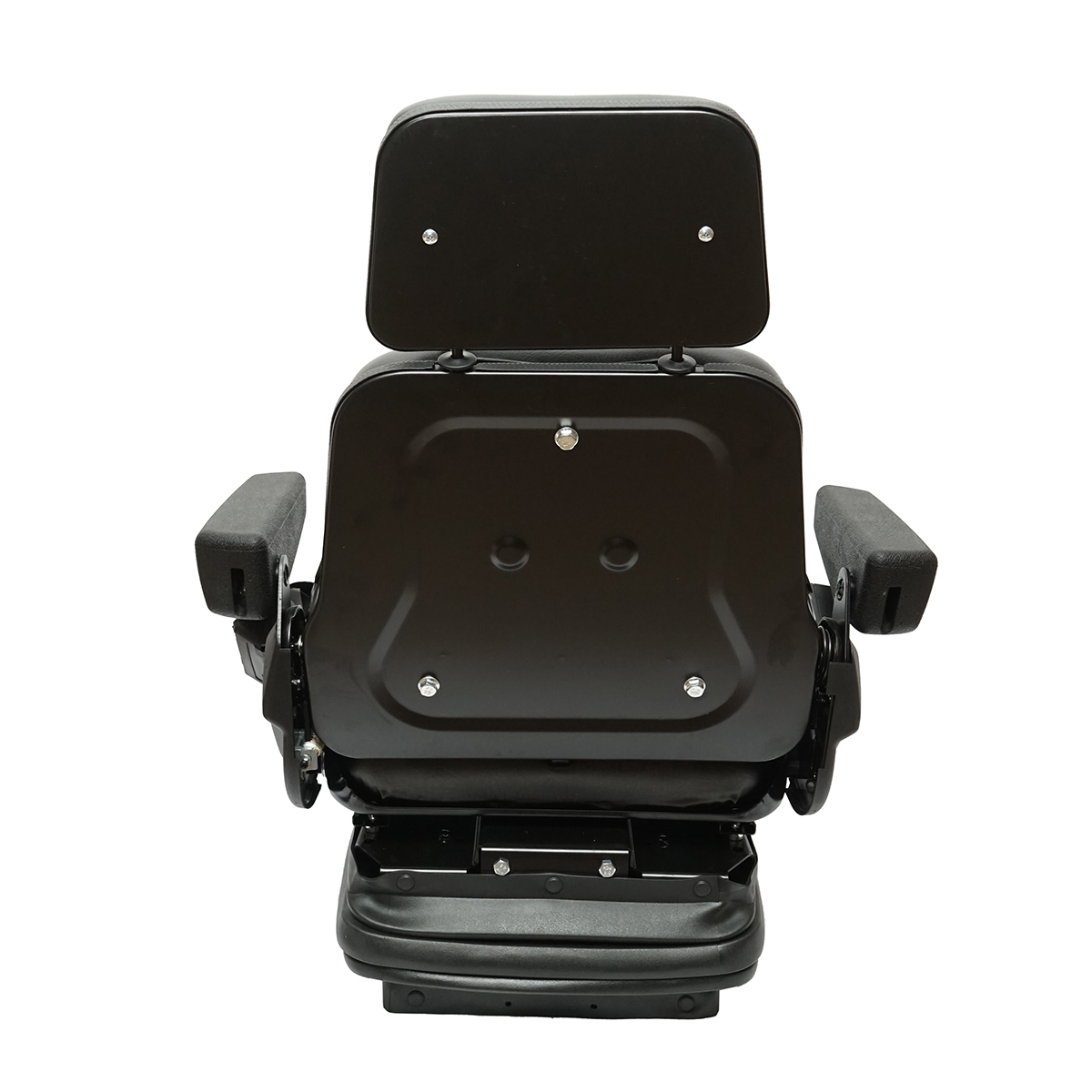 Scaun universal reglabil pentru tractor cu centura de siguranta, cotiere si suspensie mecanica 830x610mm – imagine 4