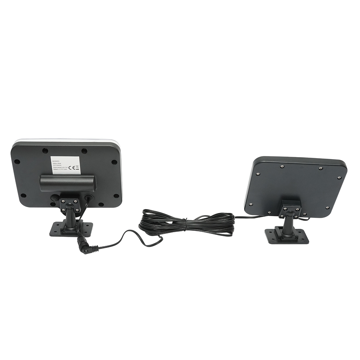 Lampa solara LED 250lm cu panou solar 1W/5.5V, baterie 3.7V/1.5 Ah, telecomanda, cablu 5m si senzor miscare IP44 Breckner Germany – imagine 2