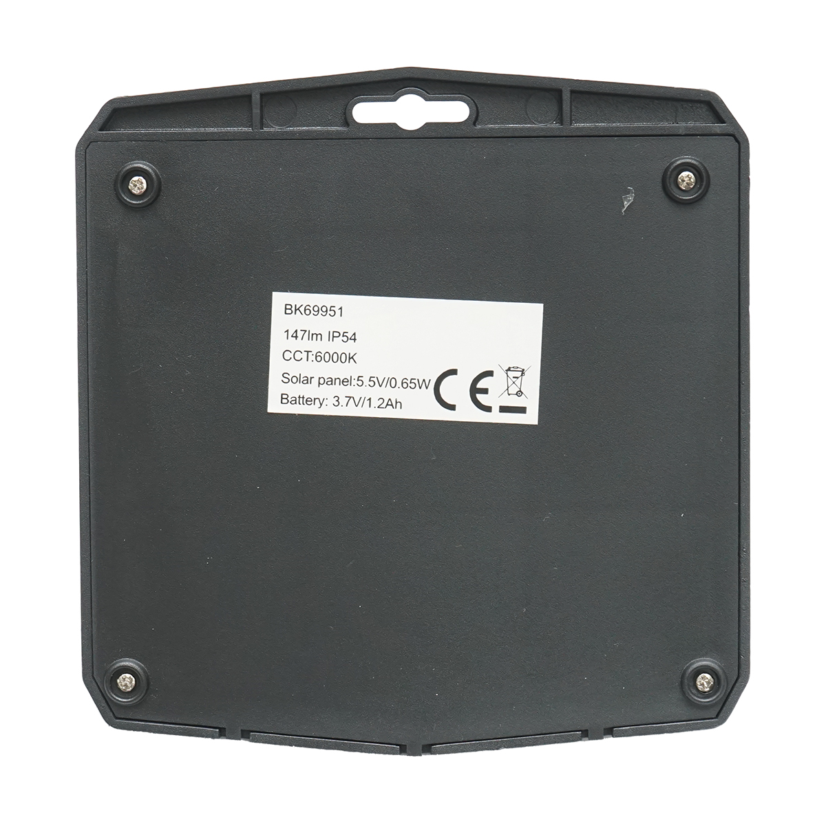 Lampa solara LED 147lm pentru perete, gard, scari cu panou solar 0.65W/5.5V, baterie 3.7V/1.2 Ah si senzor miscare IP54 Breckner Germany – imagine 5