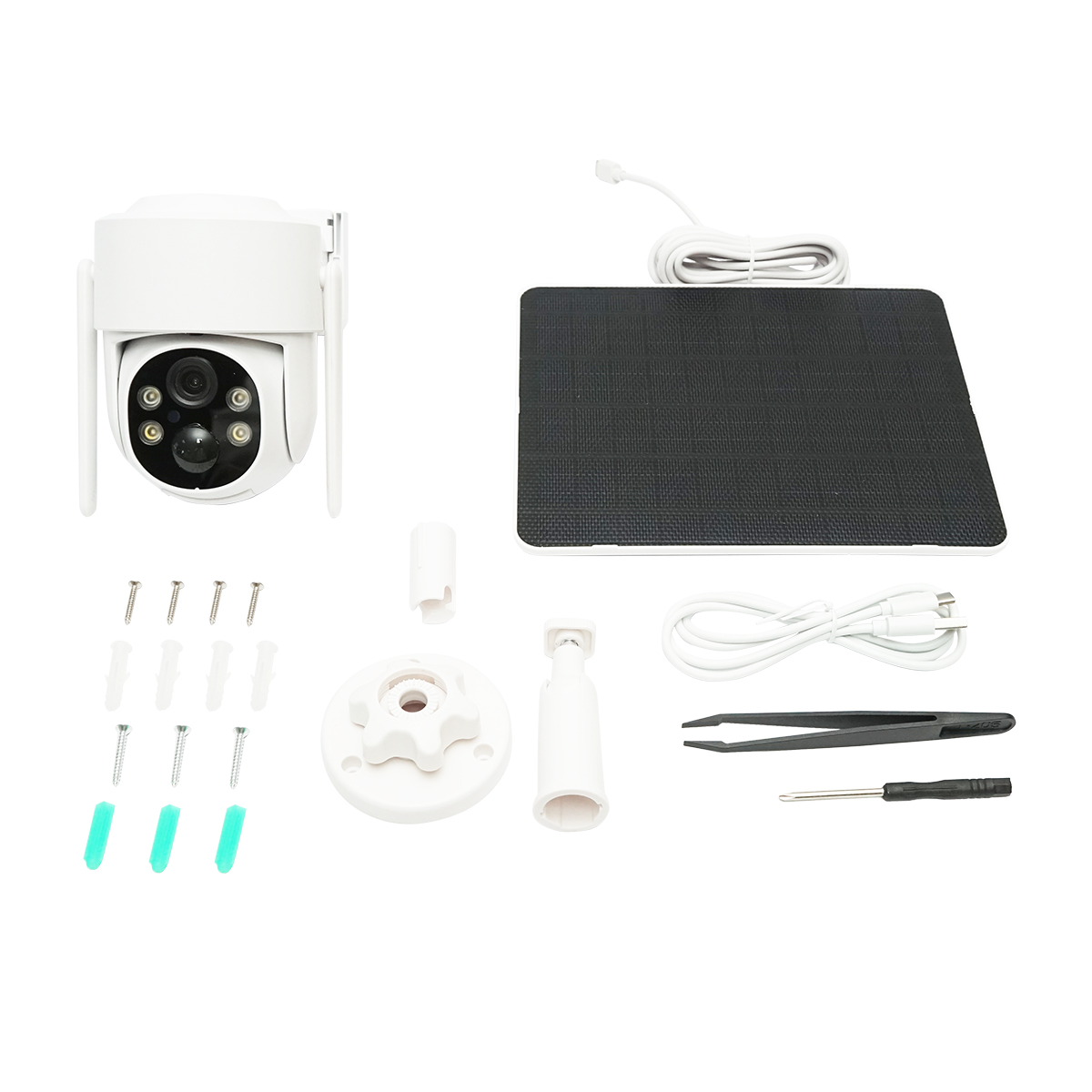 Camera supraveghere 4MP, WIFI rotativa cu panou solar 5W, PTZ, 1080P, UBOX – imagine 2