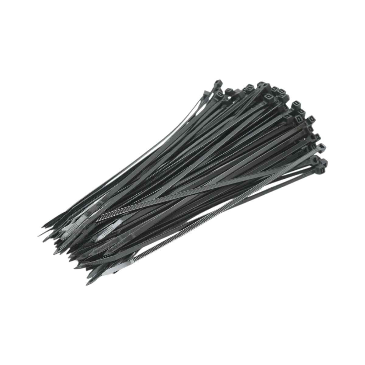 Faseta colier plastic negru 3.6x200mm 100 buc/set Longroad