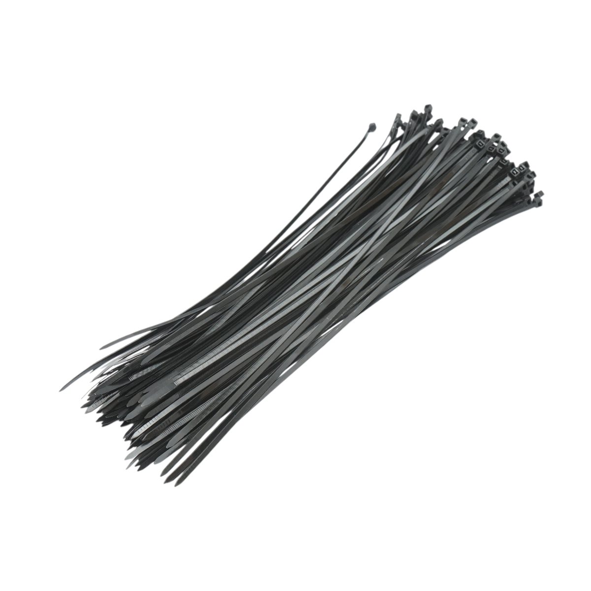 Faseta colier plastic negru 3.6x350mm 100 buc/set Longroad