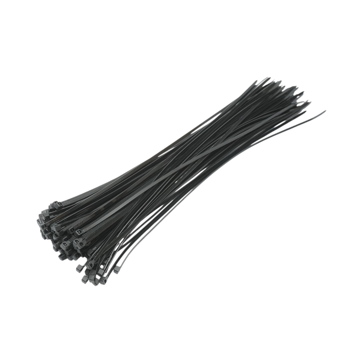 Faseta colier plastic negru 3.6x350mm 100 buc/set Longroad – imagine 2
