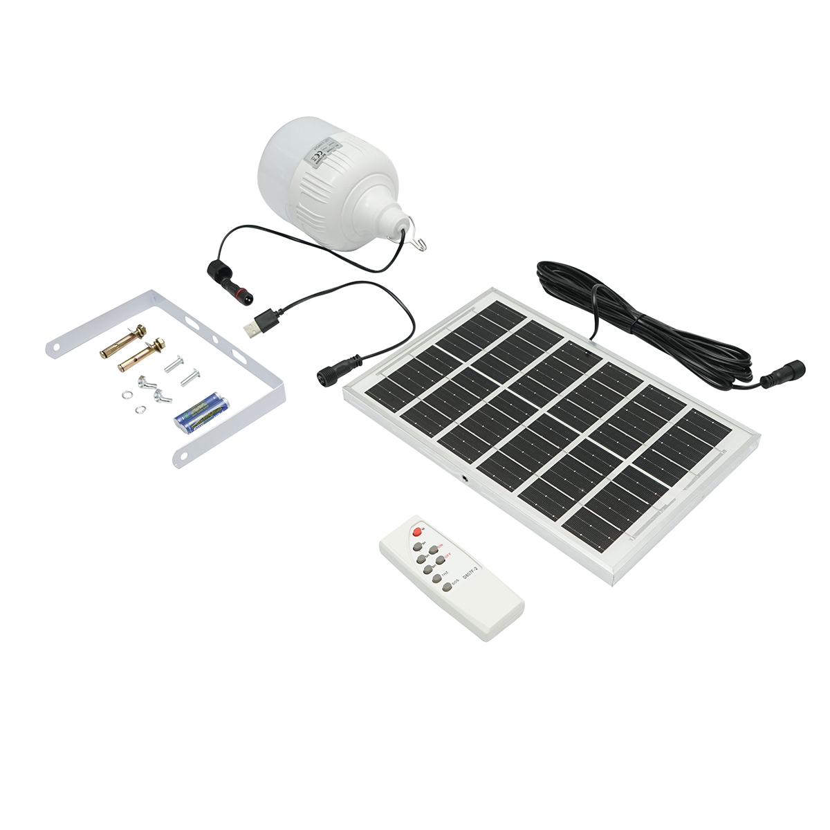 Lampa LED 50W, 6500K cu panou solar policristalin 3W si telecomanda IP20 Breckner Germany – imagine 2