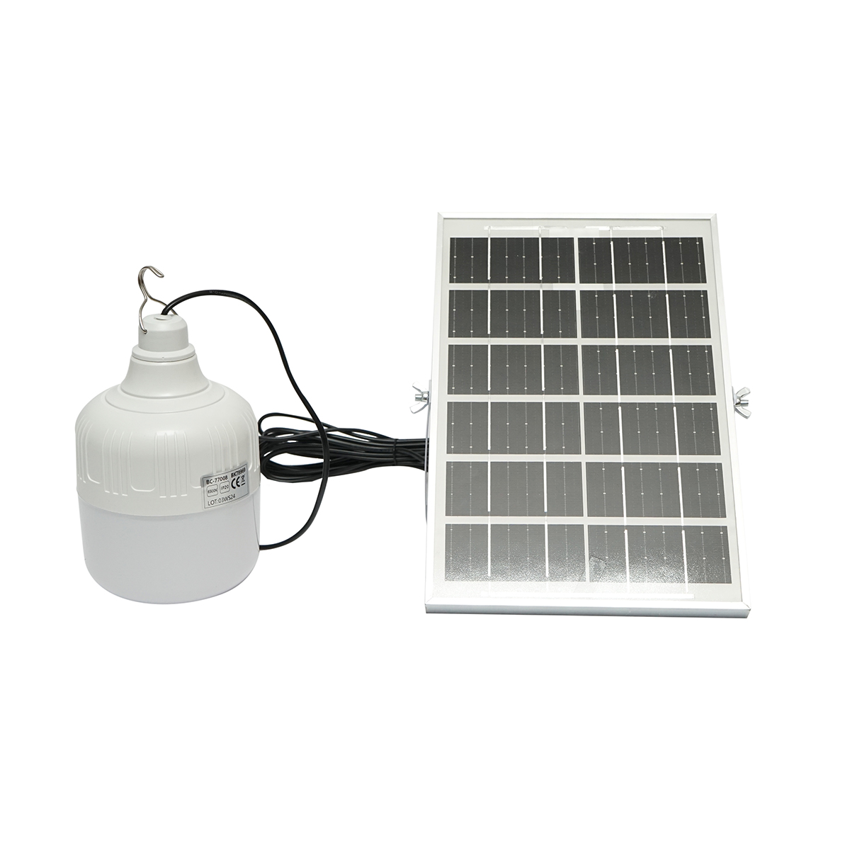 Lampa LED 50W, 6500K cu panou solar policristalin 3W si telecomanda IP20 Breckner Germany – imagine 3