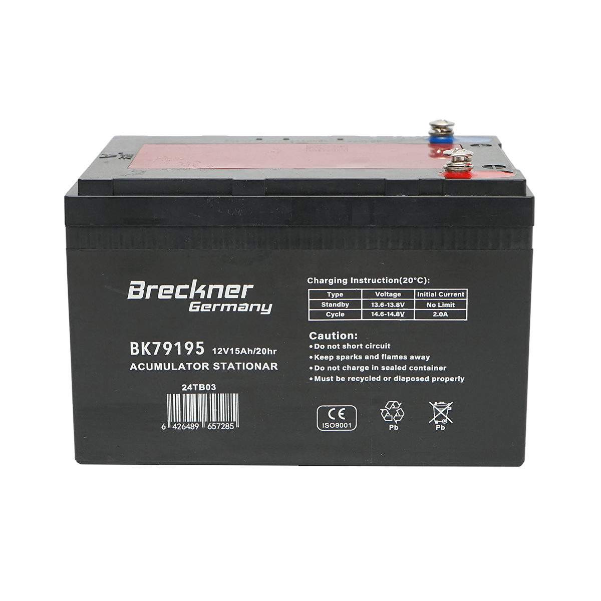 Baterie sistem solar cu gel 12V 15Ah 20HR 150x100x100mm Breckner Germany