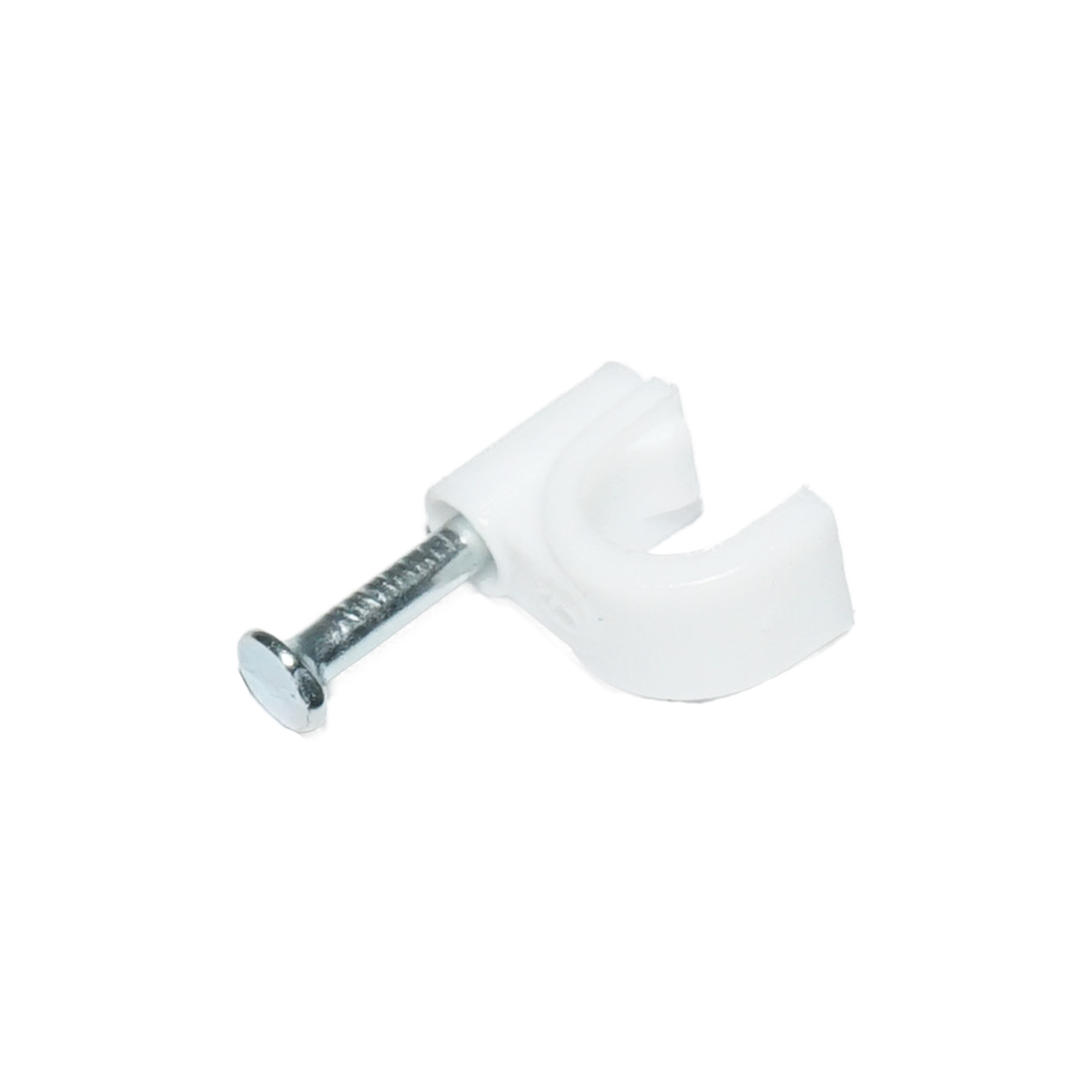 Clema cui 6mm din plastic pentru fixare cablu, 100 buc – imagine 2
