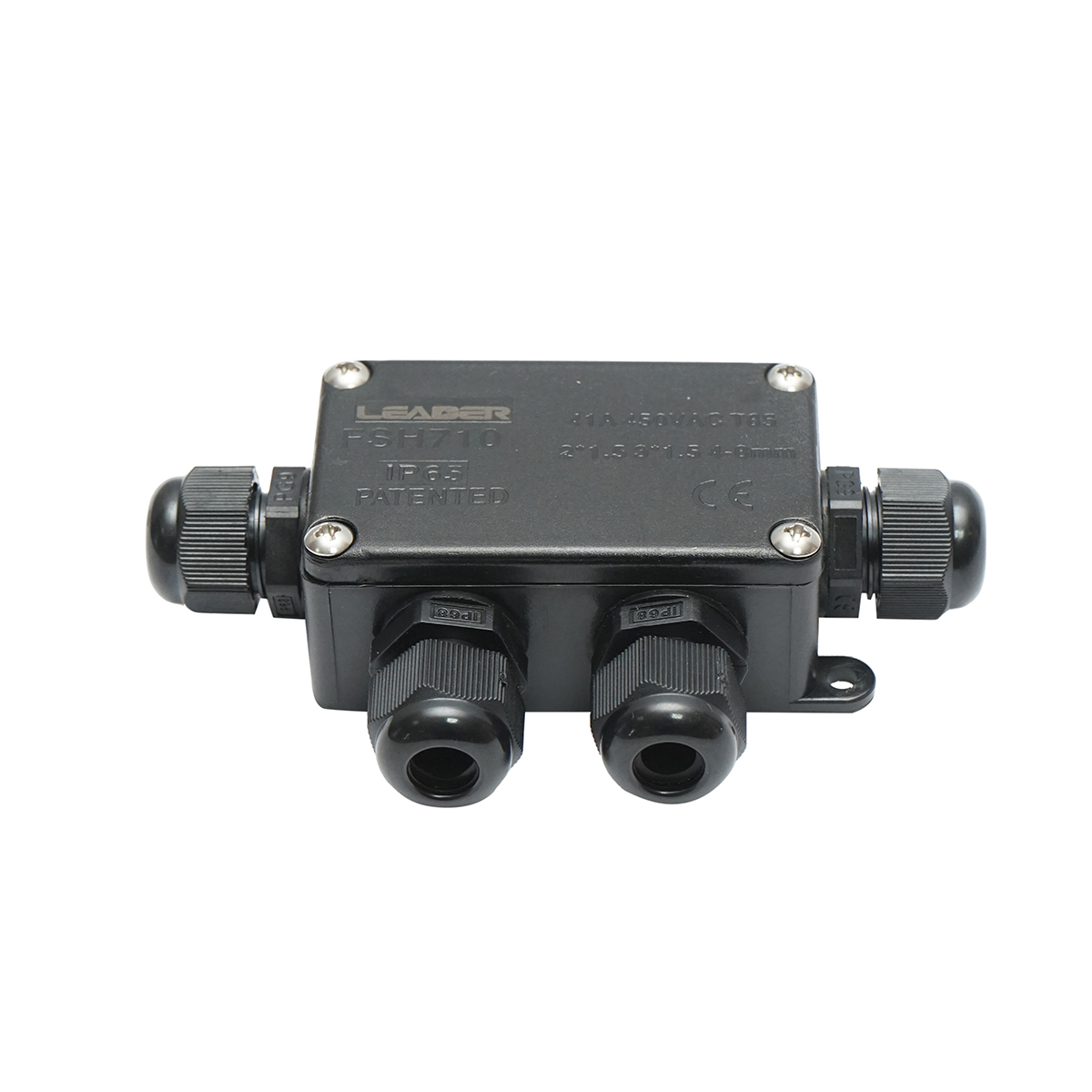 Doza etansa cu presetupe 41A, 450V AC, 4 cai 4-8mm IP65 Leader