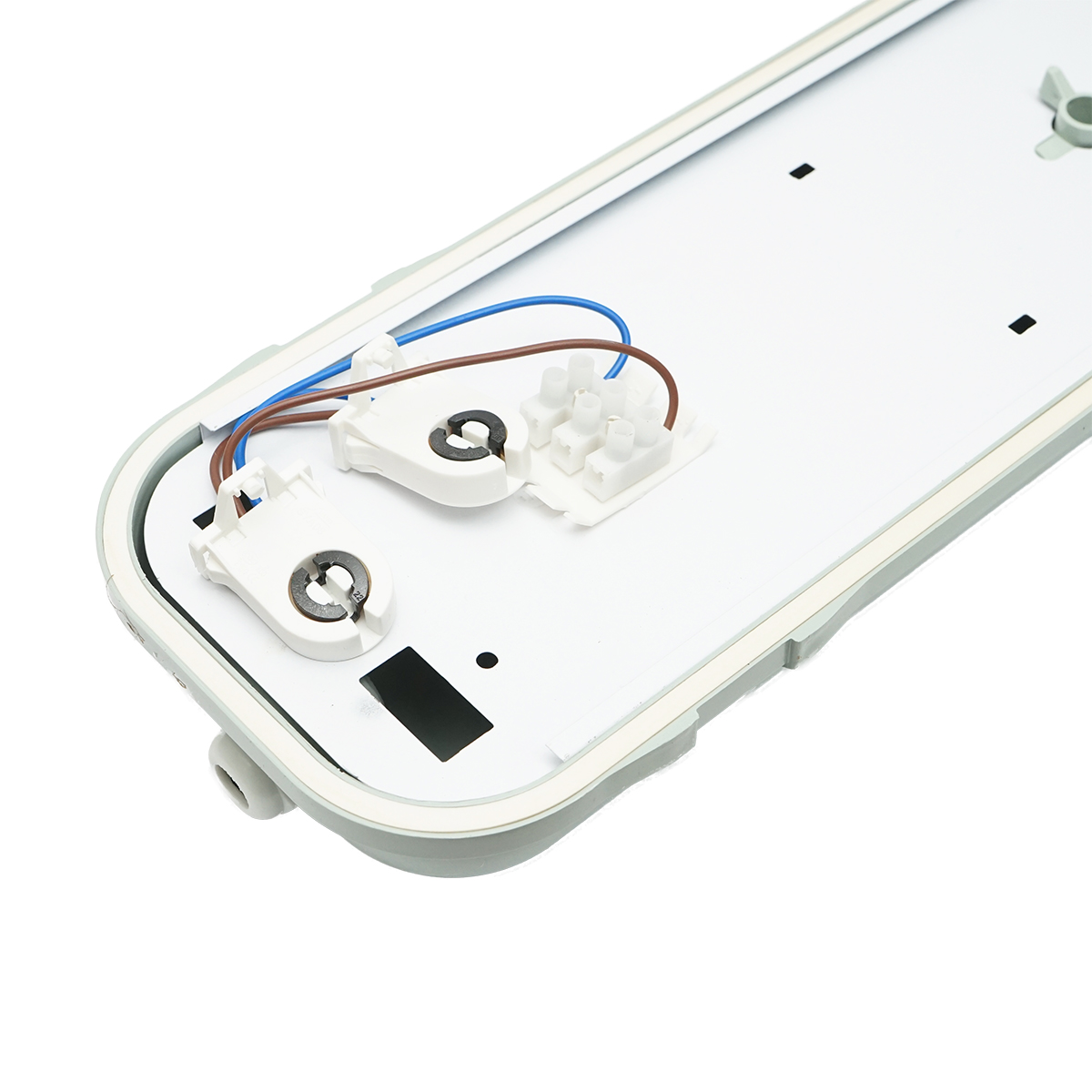 Corp iluminat LED tub fluorescent 2x36W, 220V, 1270x130x90mm IP65 Breckner Germany – imagine 11