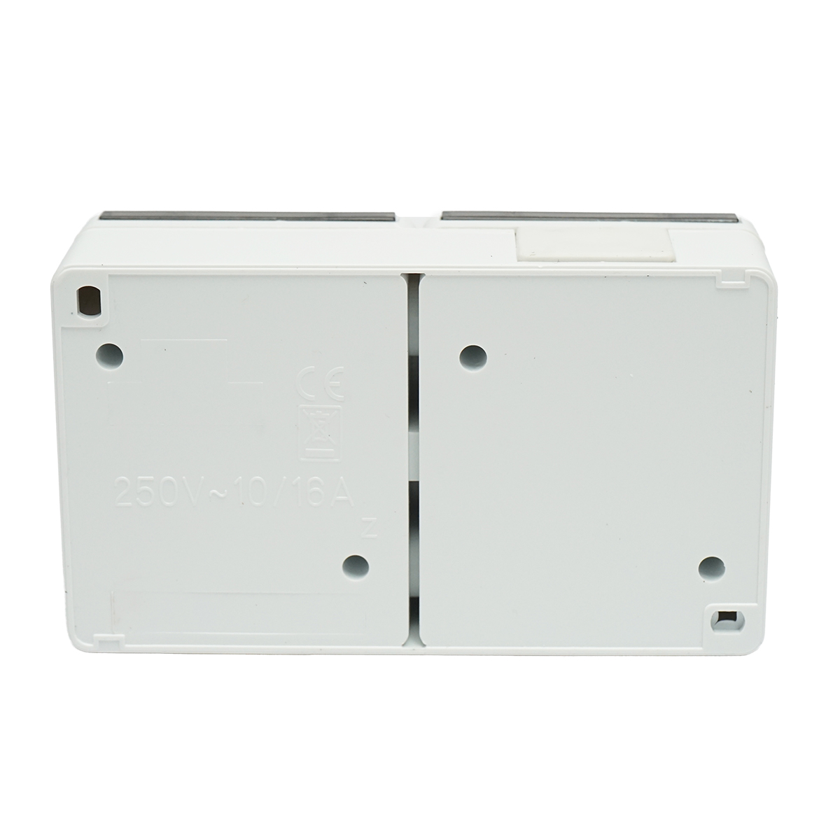 Priza dubla aplicata PT 16A, 250V contact de protectie si capac transparent IP44 Breckner Germany – imagine 2