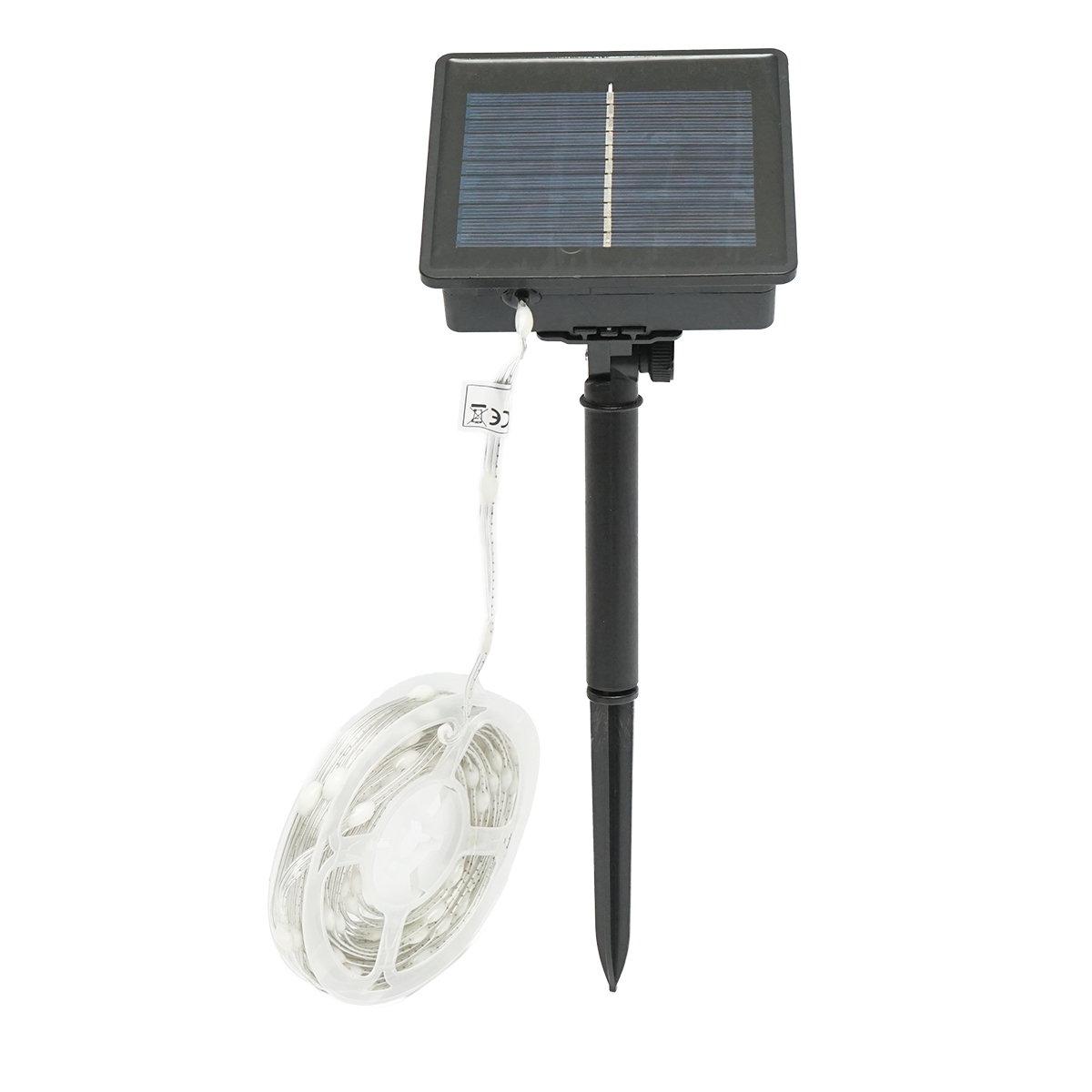 Banda LED cu panou solar 5V, 5m, telecomanda RGB+IC IP65 Breckner Germany