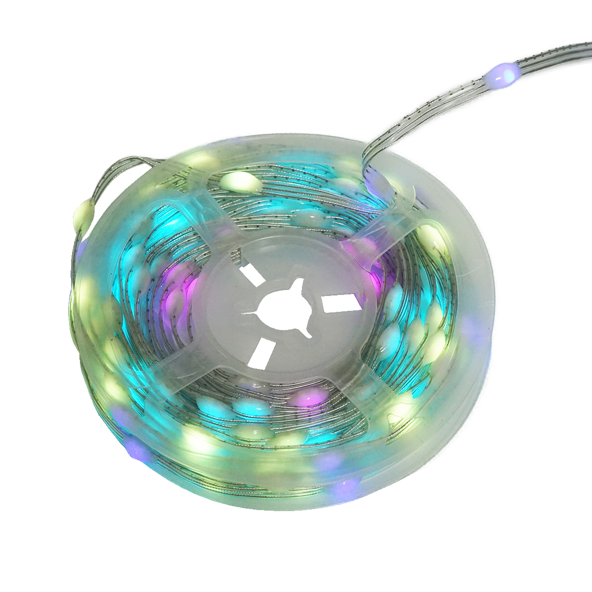 Banda LED cu panou solar 5V, 5m, telecomanda RGB+IC IP65 Breckner Germany – imagine 3