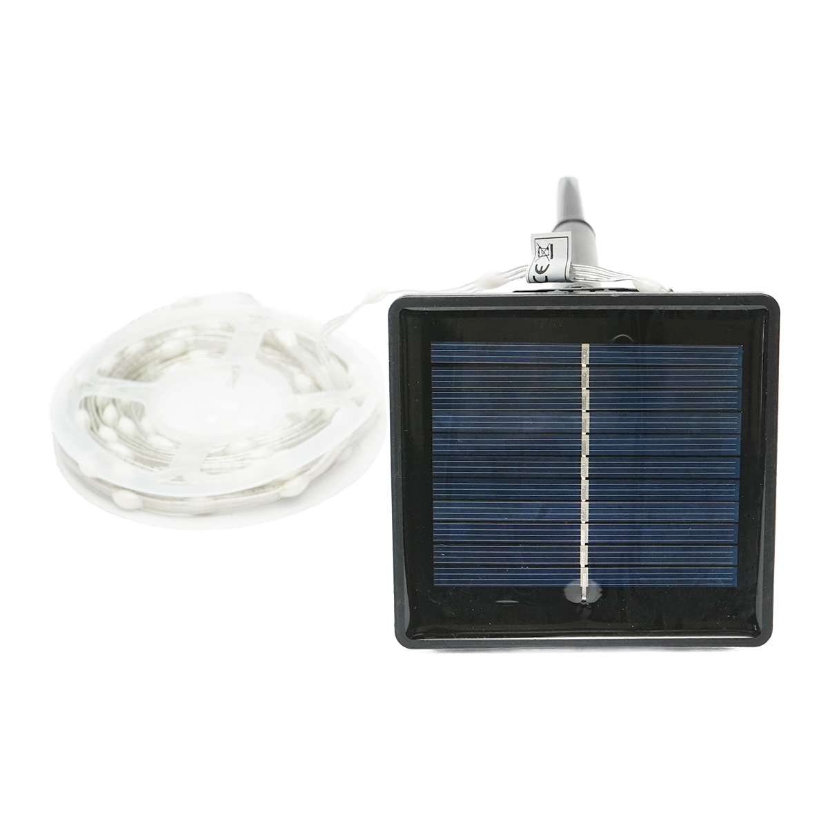 Banda LED cu panou solar 5V, 5m, telecomanda RGB+IC IP65 Breckner Germany – imagine 5