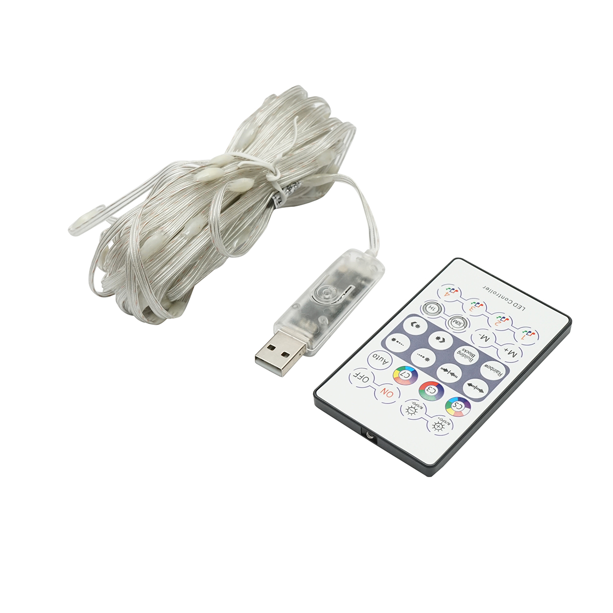 Banda LED smart 2W/m 5V cu telecomanda, control muzical, bluetooth, aplicatie USB, 10m RGB+IC IP68 Breckner Germany – imagine 2