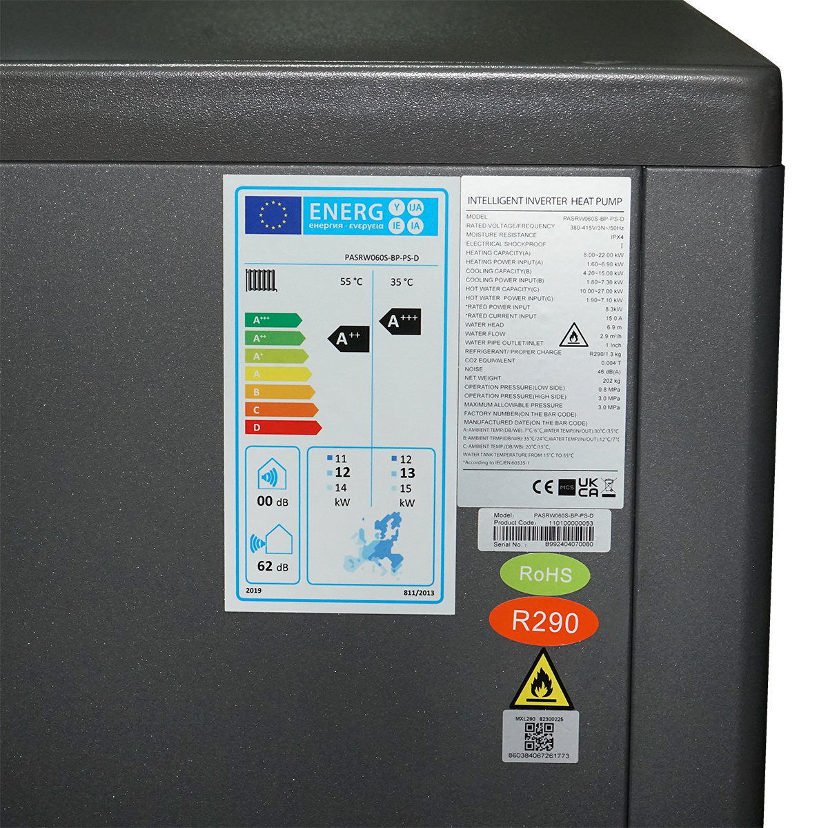 Pompa de caldura si racire aer-apa 22 KW, 380V cu invertor inteligent IPX4 PHOENIX – imagine 5